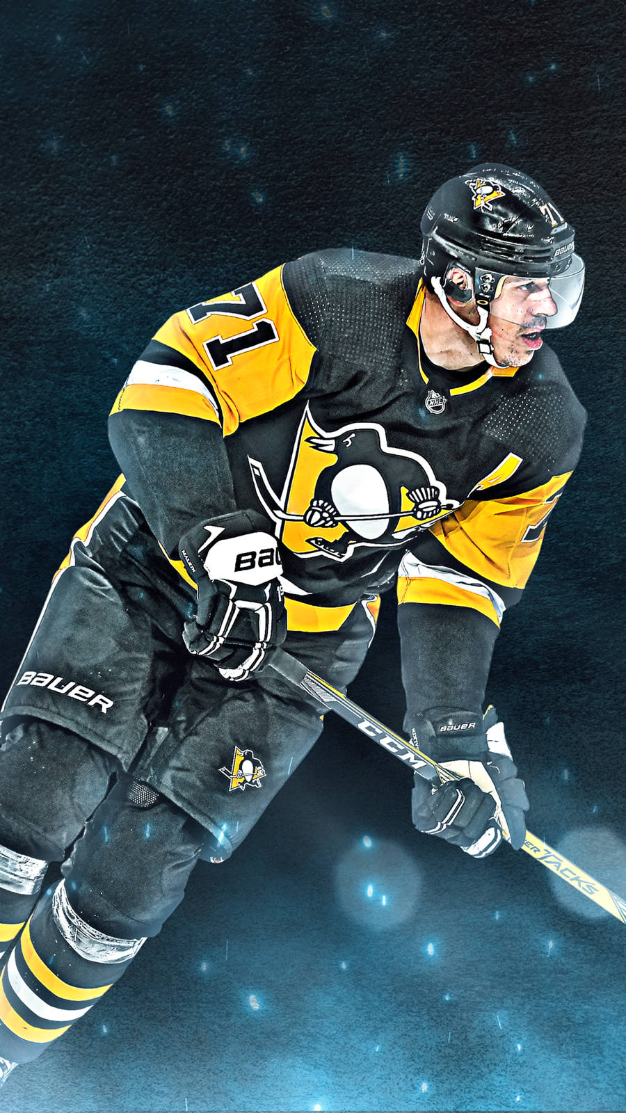 Evgeni Malkin Ice Hockey Player Fan Art Background