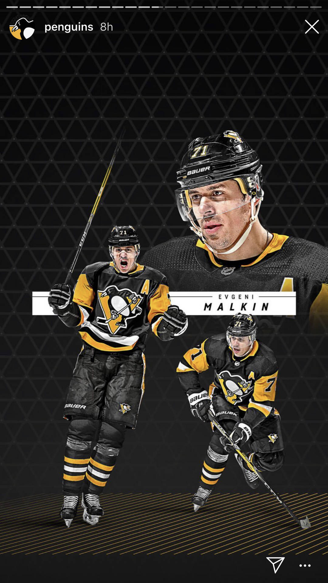 Evgeni Malkin Pittsburgh Penguins Instagram Story Background