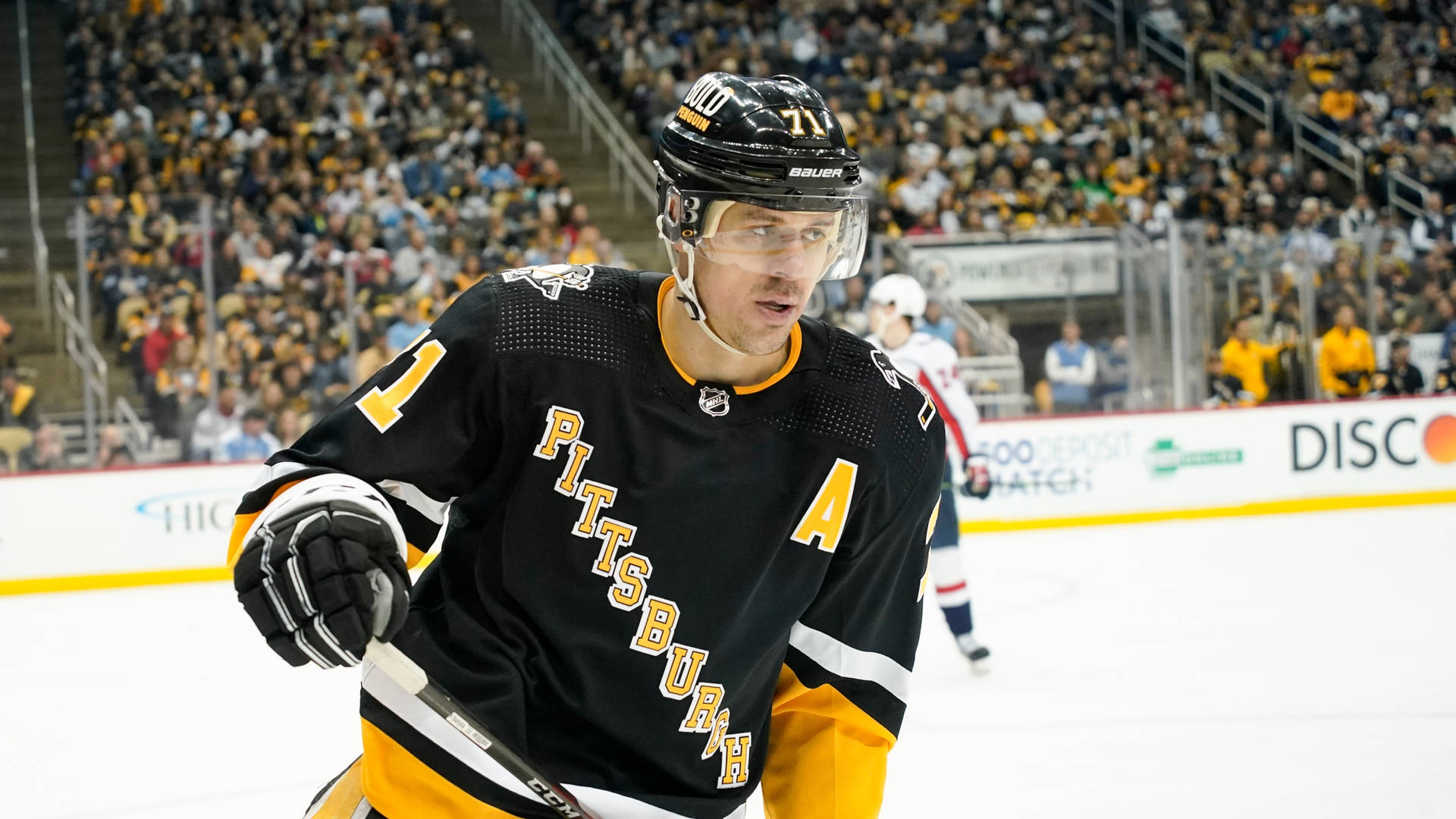 Evgeni Malkin Pittsburgh Penguins Skating Background