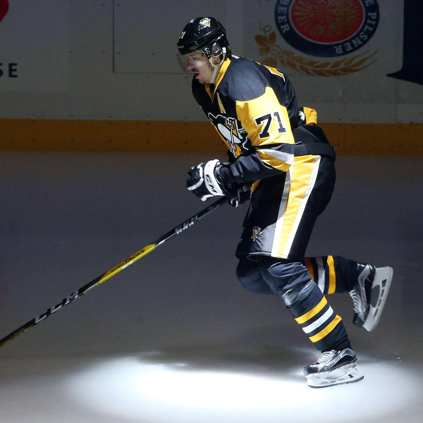 Evgeni Malkin Pittsburgh Penguins Spotlight Background