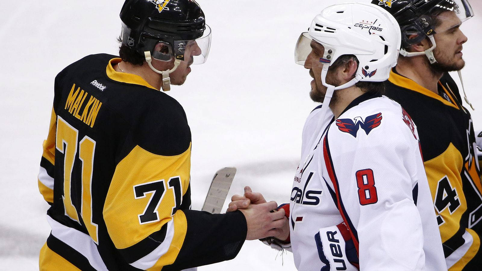 Evgeni Malkin Washington Capitals Handshake Background