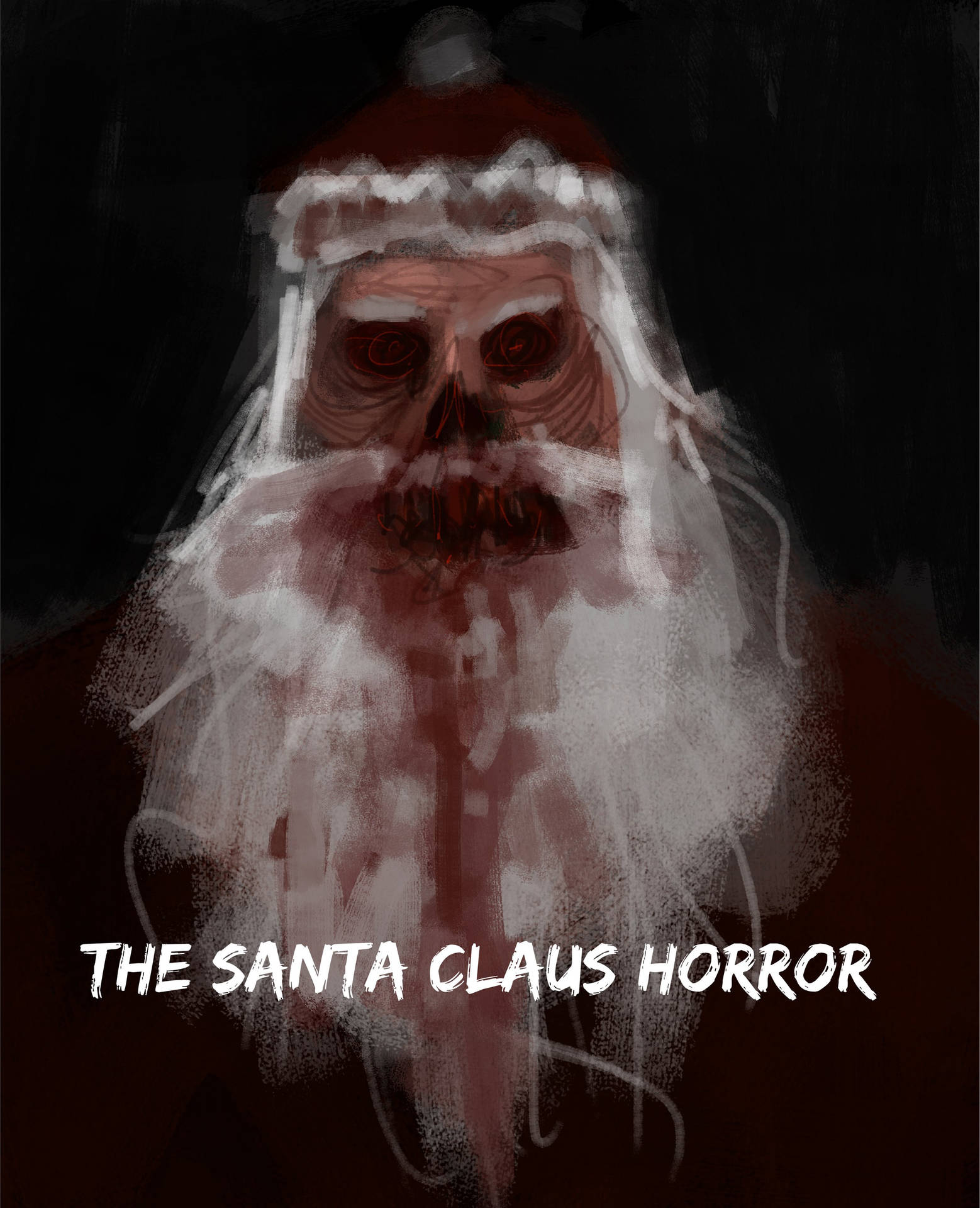 Evil Bloodthirsty Santa Background