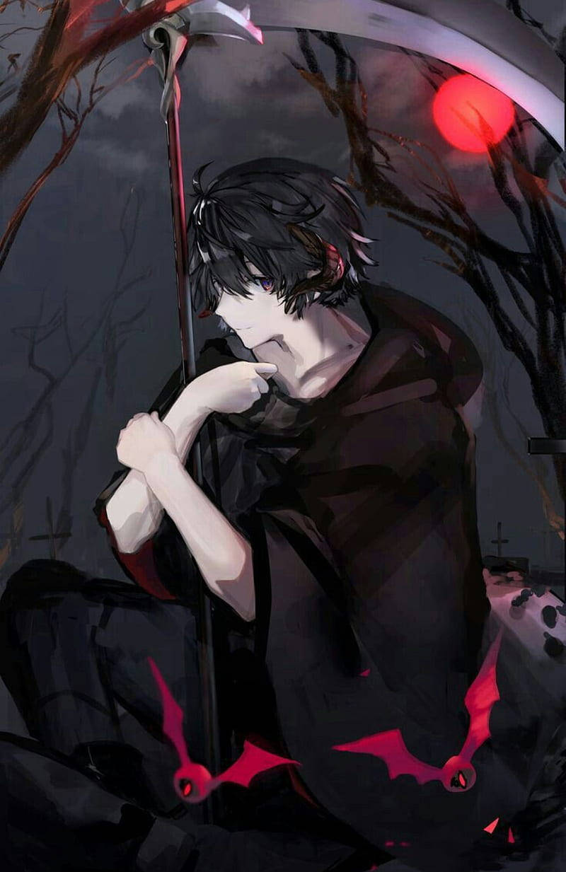 Evil Boy Edgy Anime Pfp Background