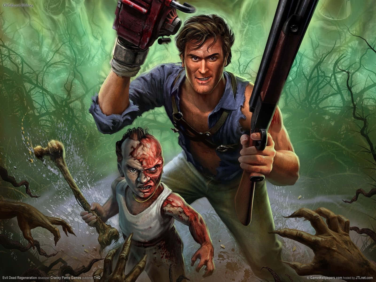 Evil Dead Small Boy Ash Background