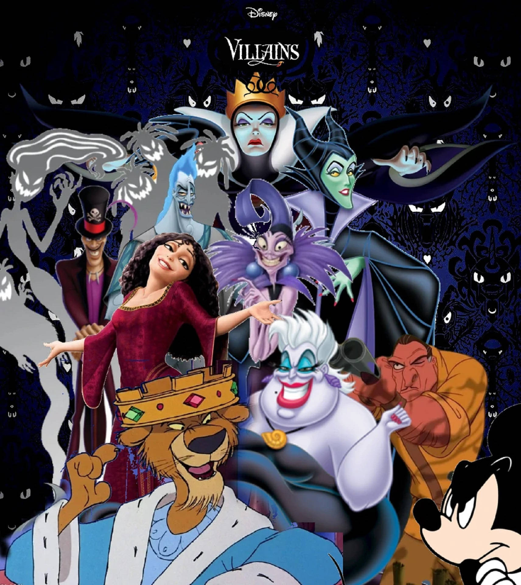 Evil Disney Villains Background