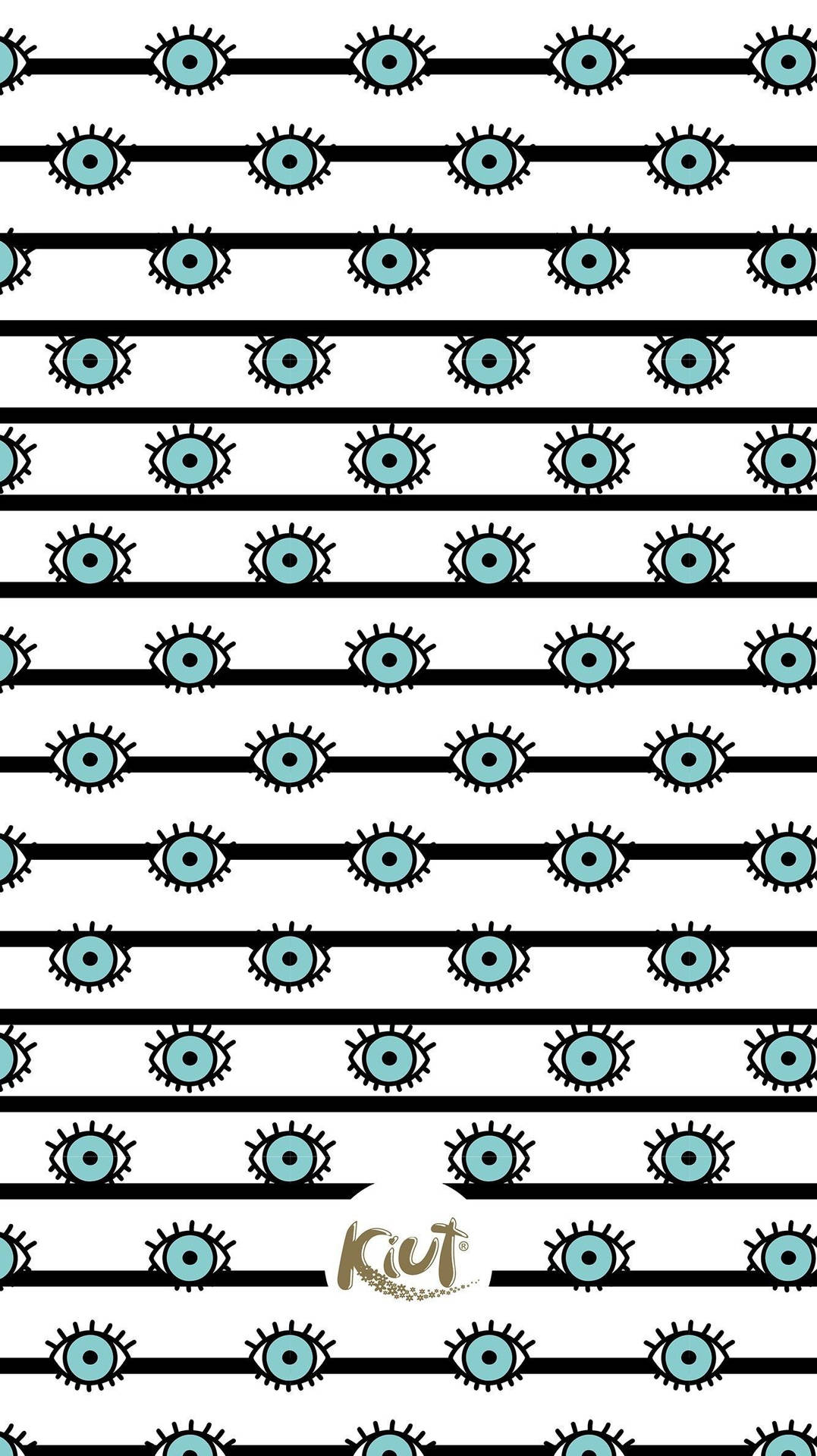 Evil Eye Stripes Pattern Background
