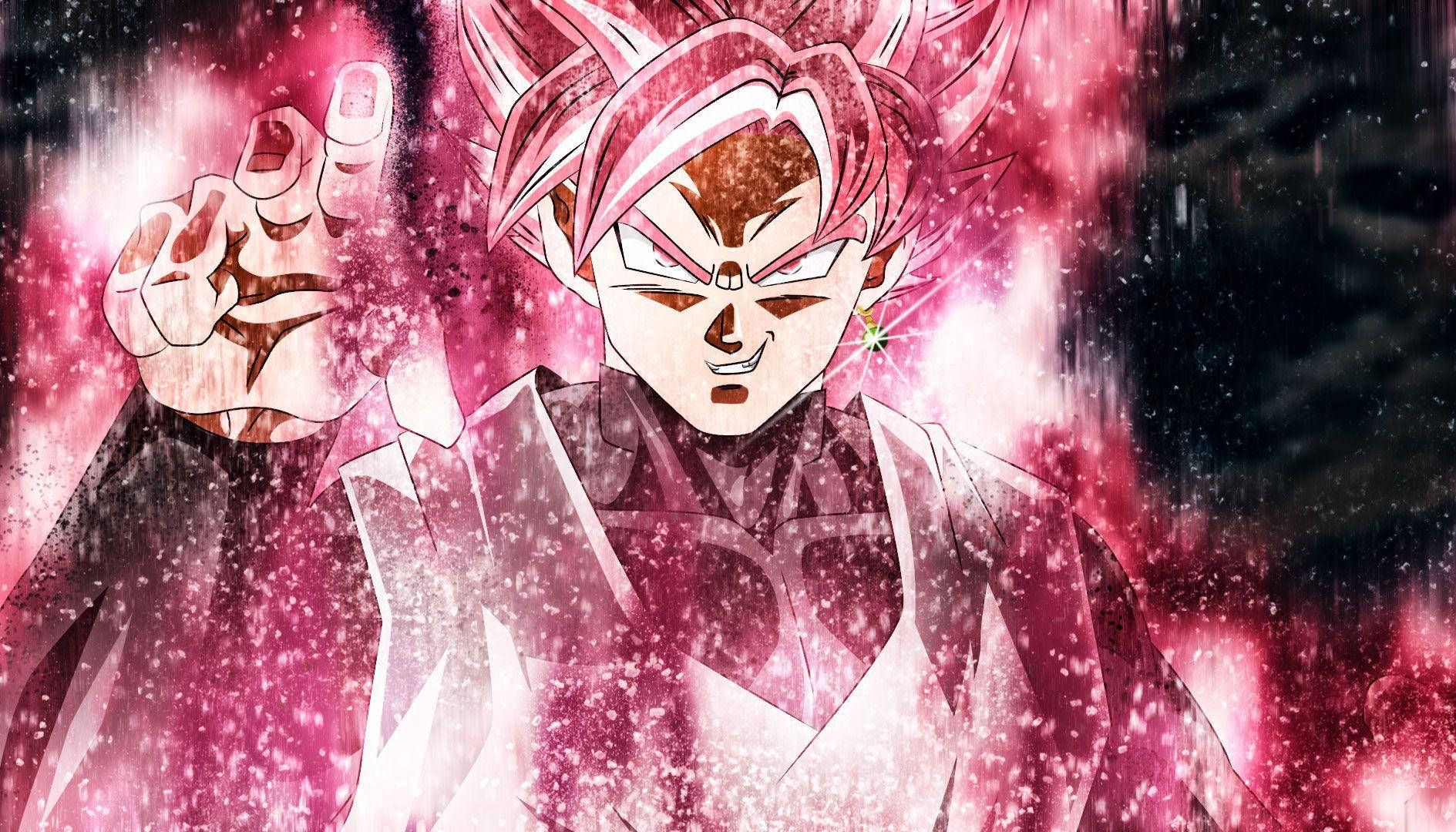 Evil Goku Super Saiyan Rose Background