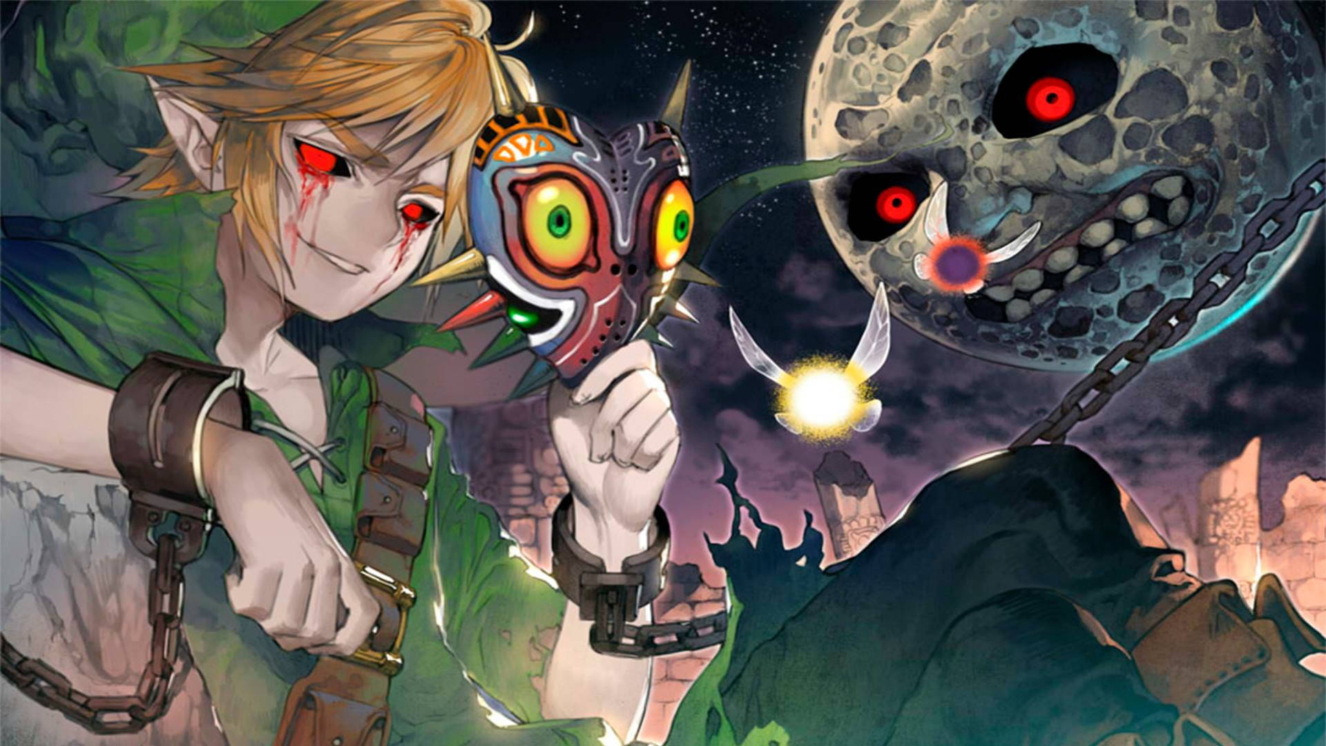 Evil Majora's Mask Background