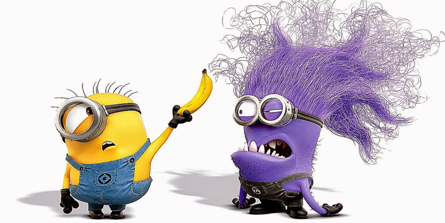 Evil Minion And Banana Offering Background