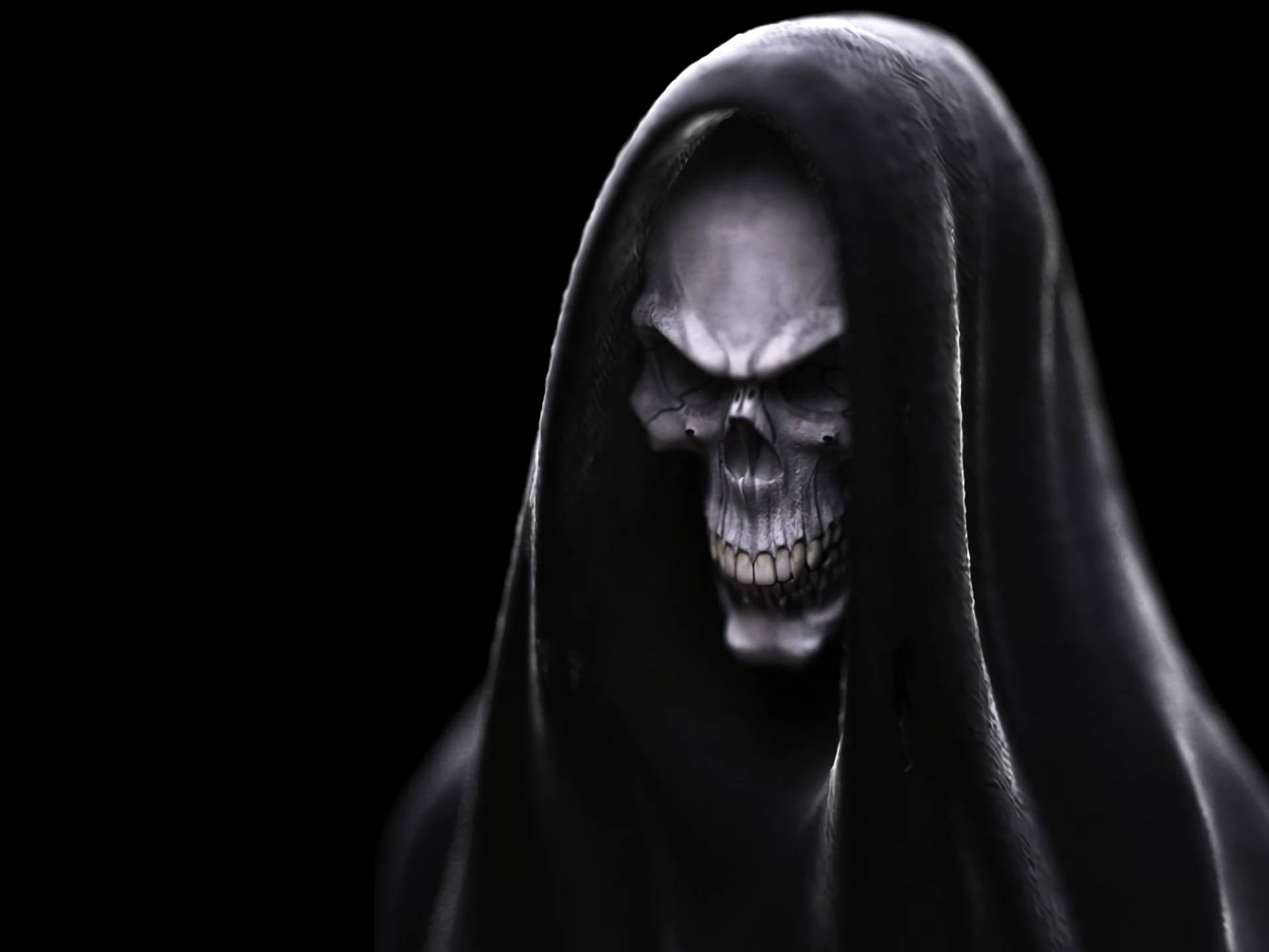 Evil Monster Skull Veil Background