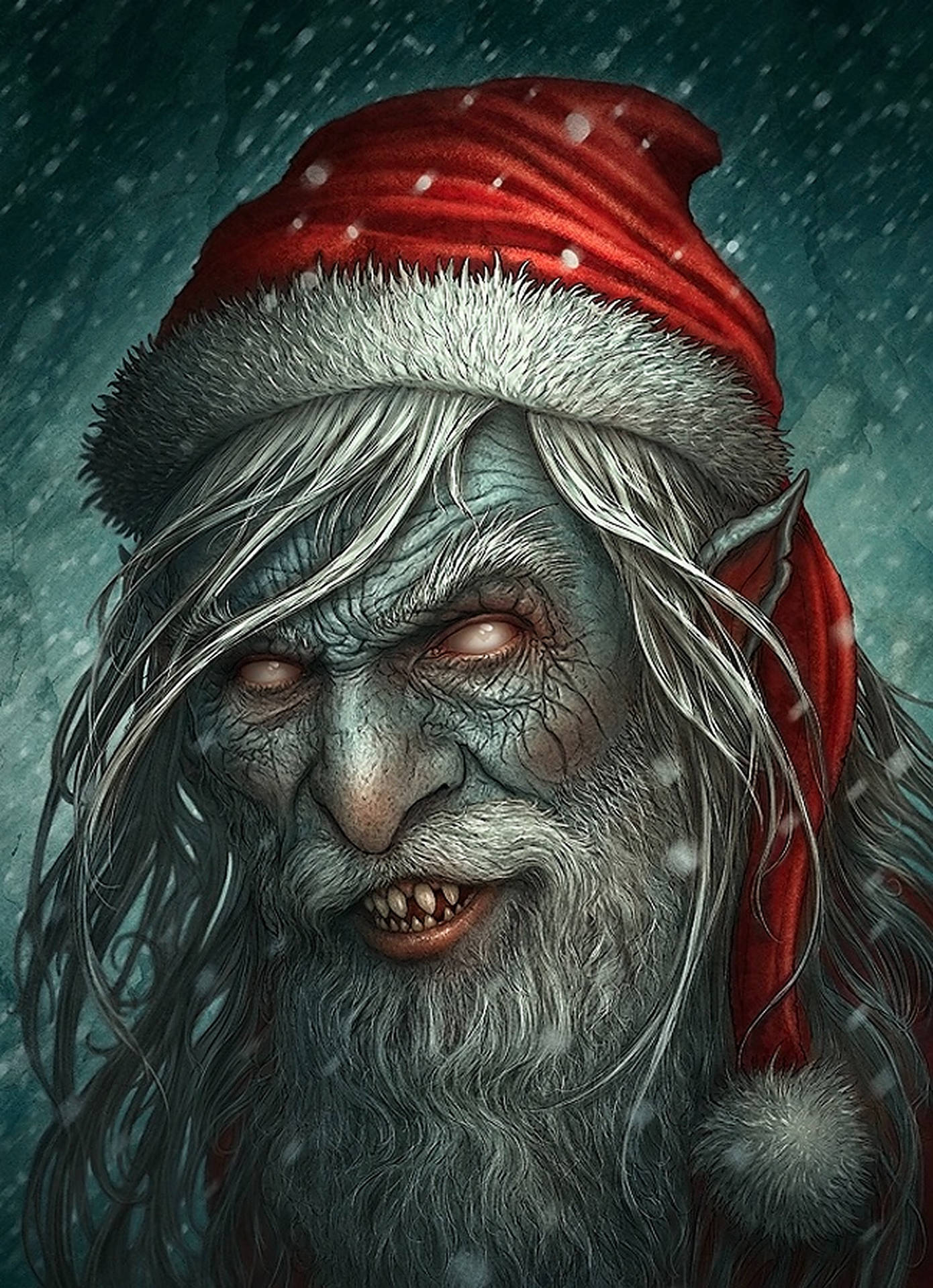 Evil Santa - A Dark Twist On Christmas Tradition Background