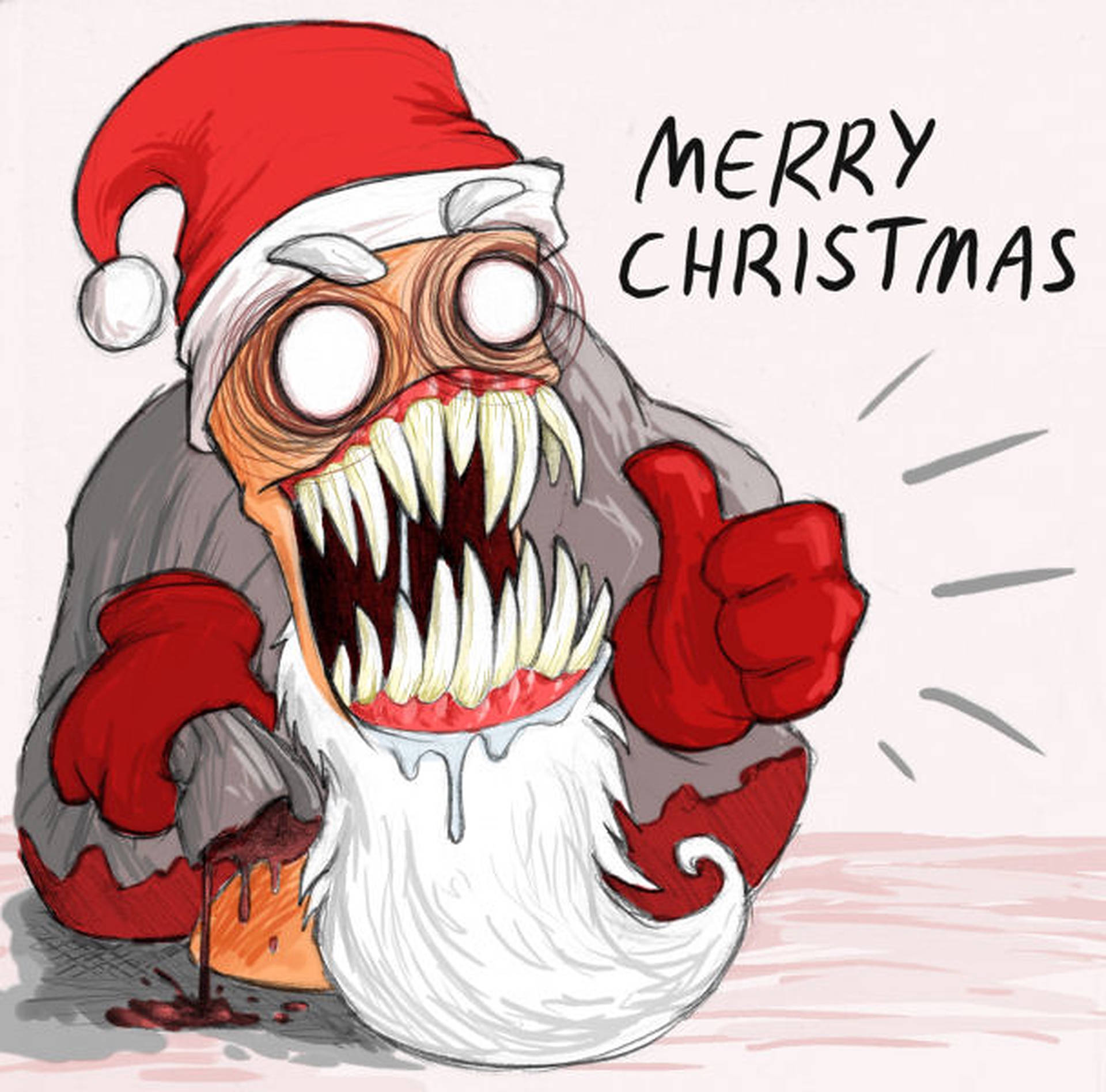 Evil Santa Big Teeth