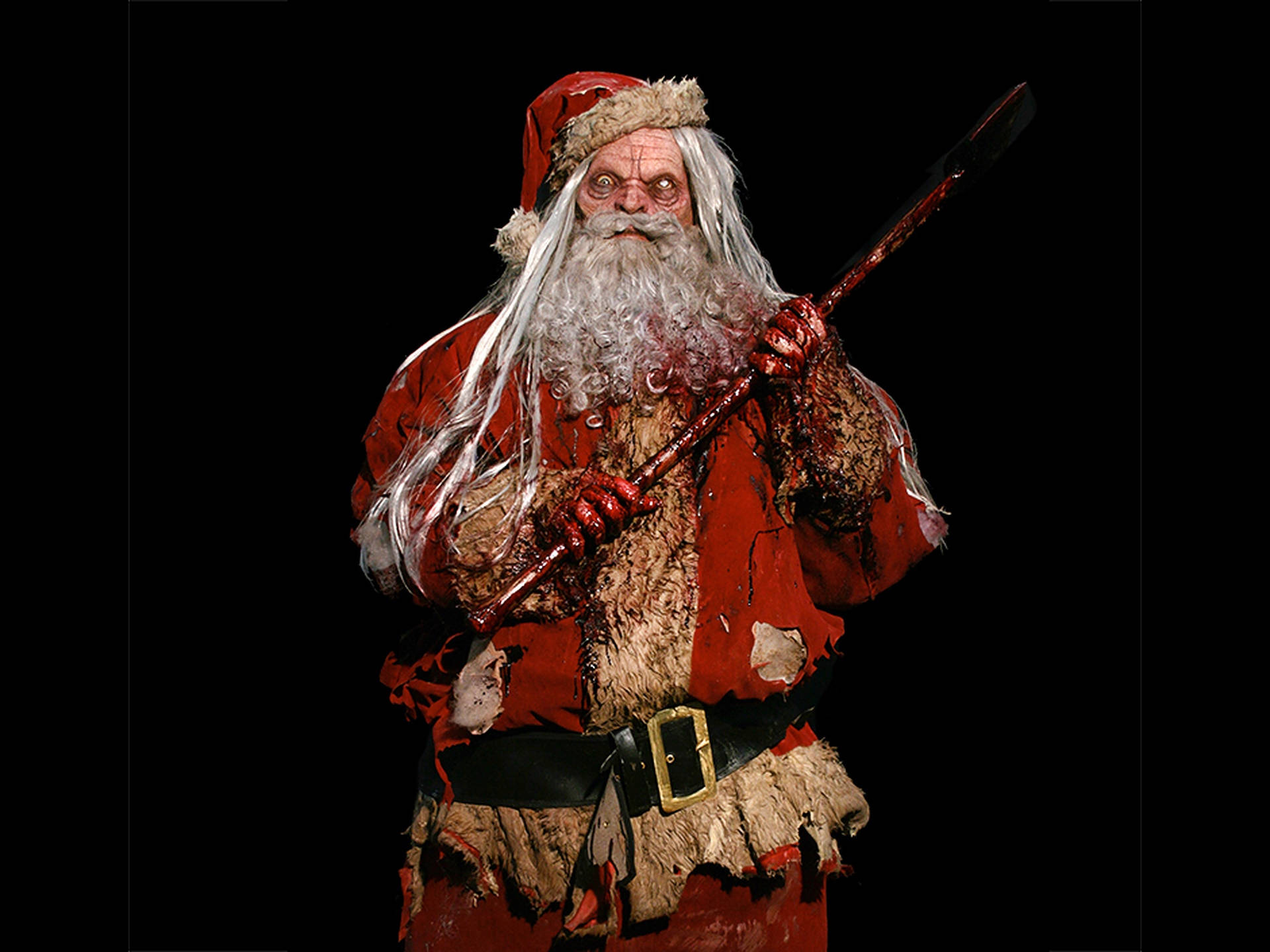 Evil Santa Bloodstained Ax Background