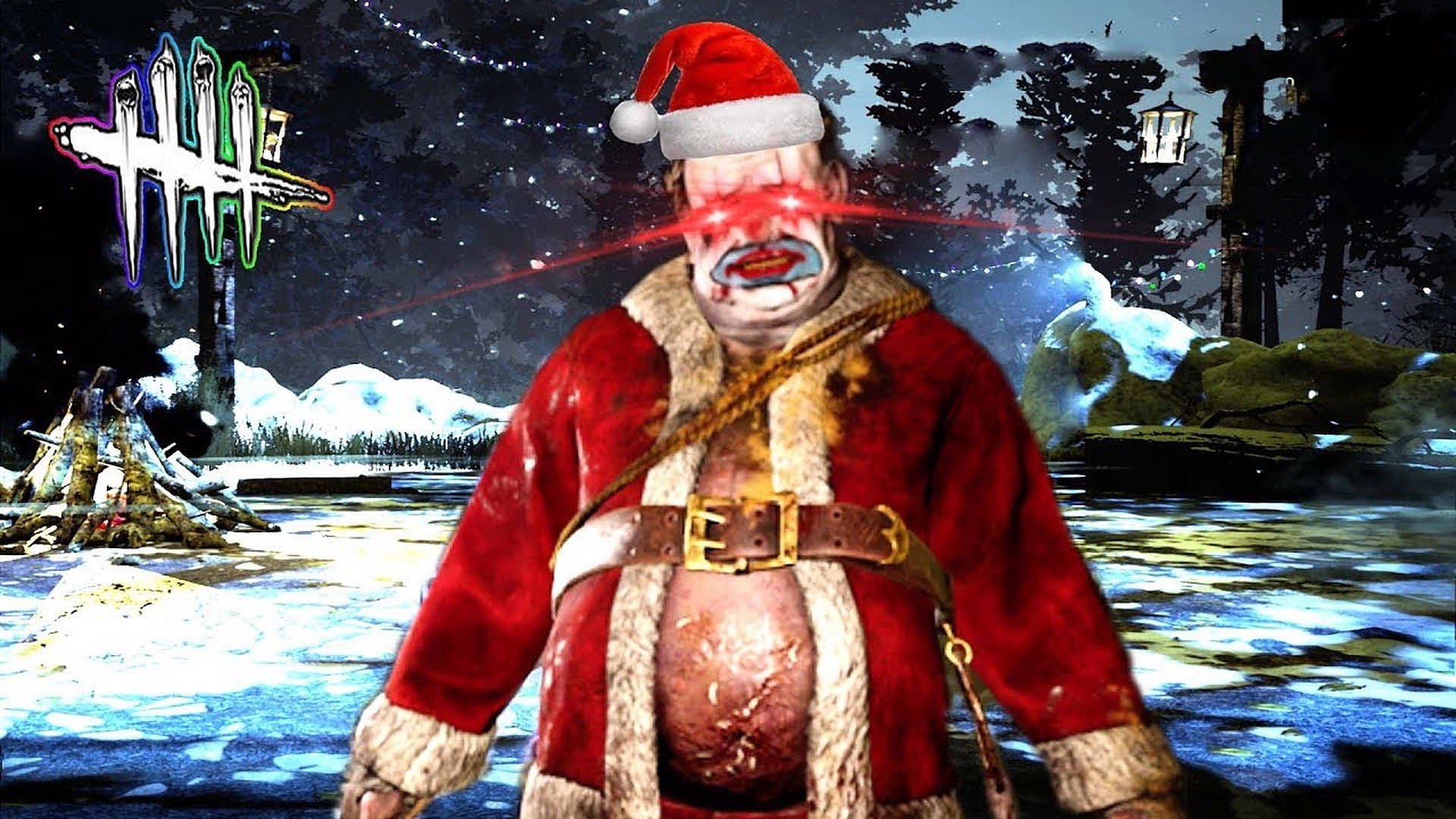Evil Santa Clown Background