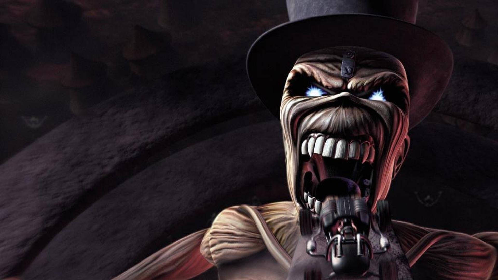 Evil Screaming Top Hat Monster Background