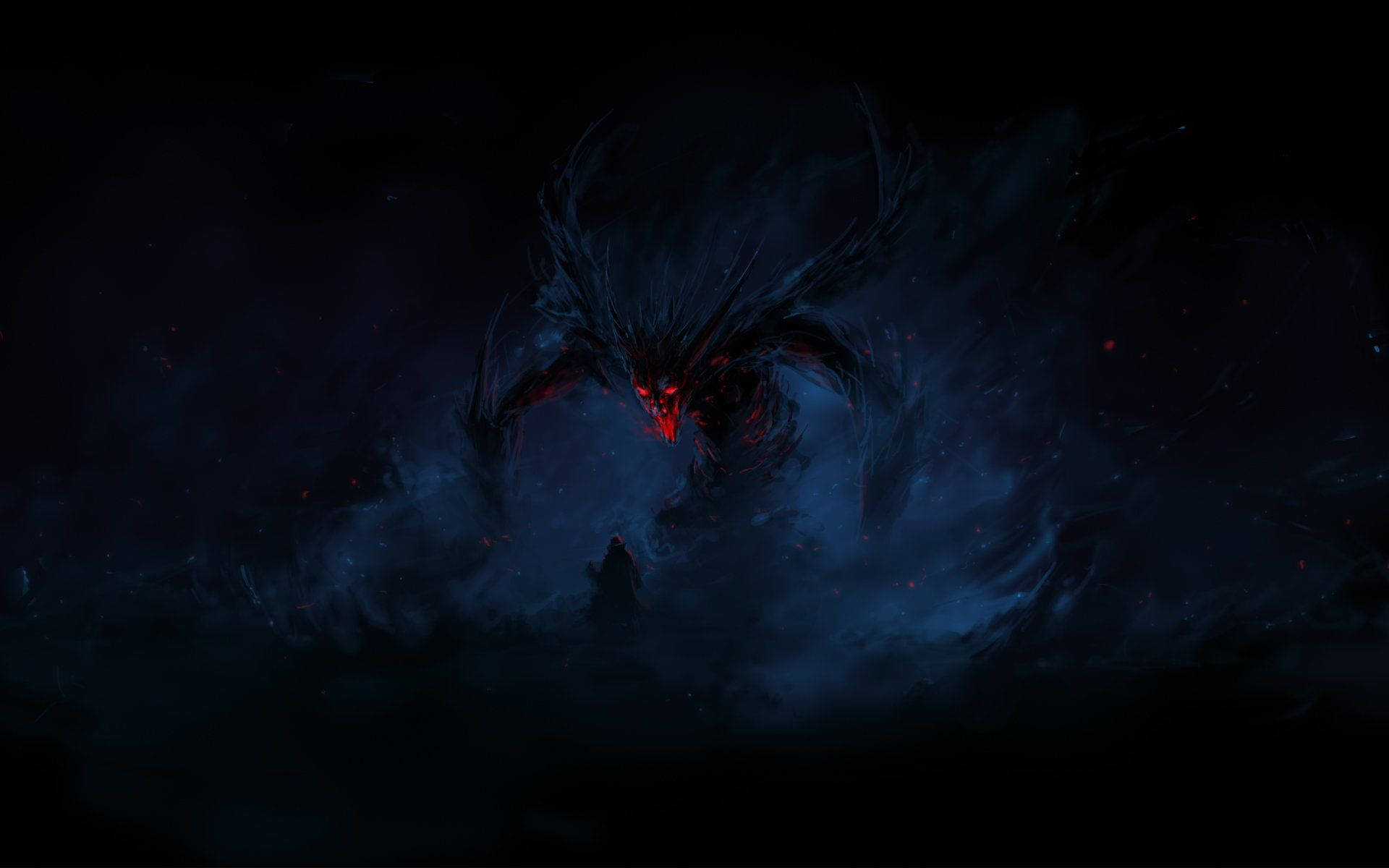 Evil Strong Black Monster Background