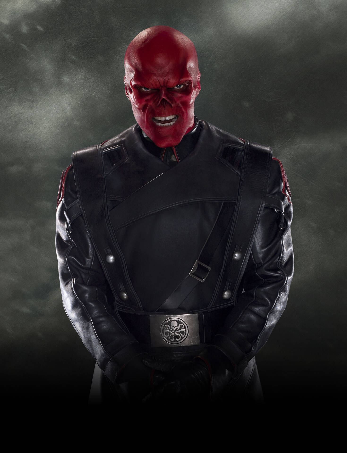 Evil Villain Red Skull Background