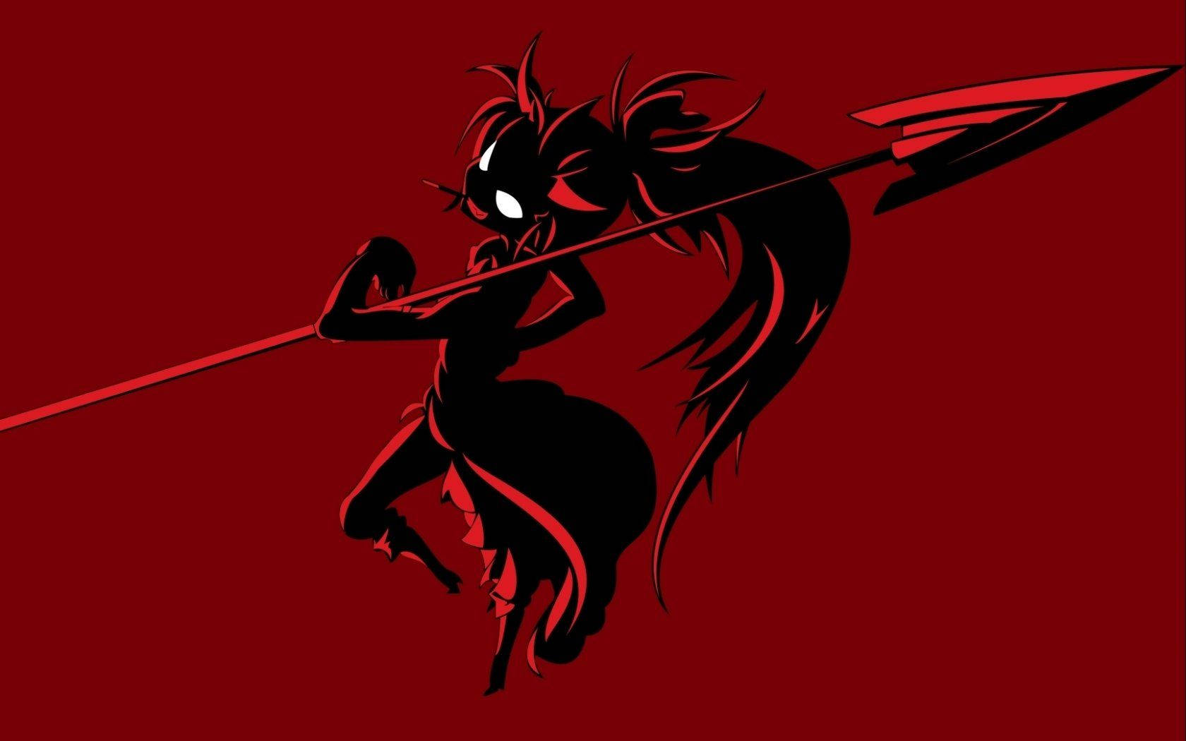 Evil Woman Warrior Spear Background