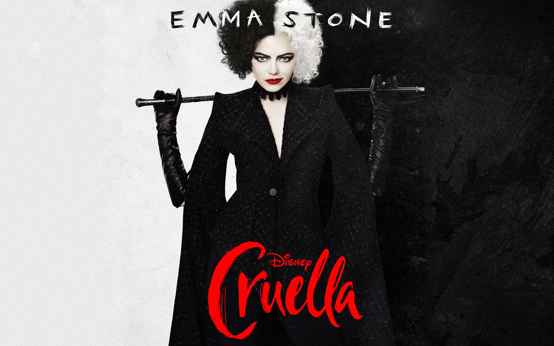 Evocative Portrait Of Cruella Devil In 2021 Movie Background