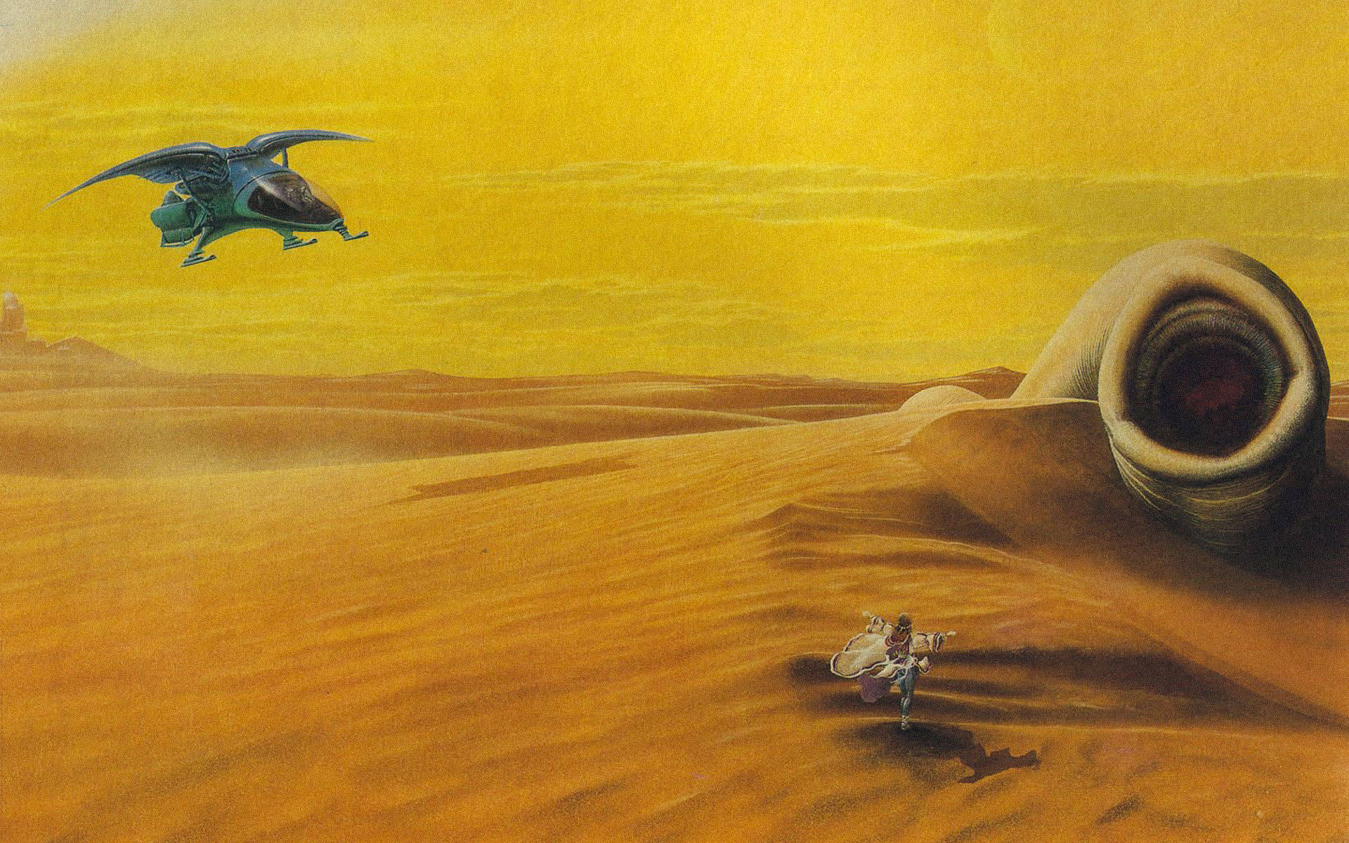 Evocative Run Through The Expanse Of Dune Background