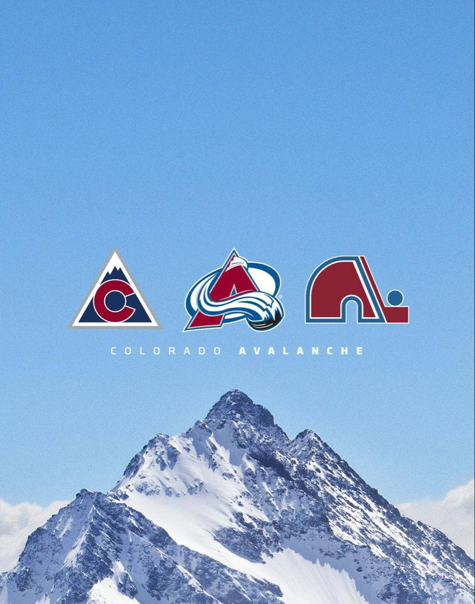 Evolution Of Colorado Avalanche Logos Background