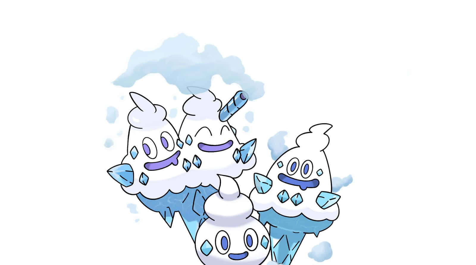 Evolved Form Of Vanillite: Magnificent Vanillish And Vanilluxe Background