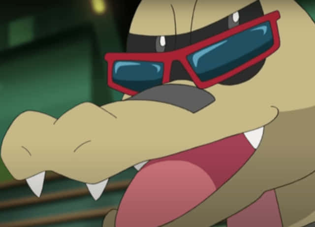 Evolved Sandile Looking Cute And Happy With Sunglasses Background