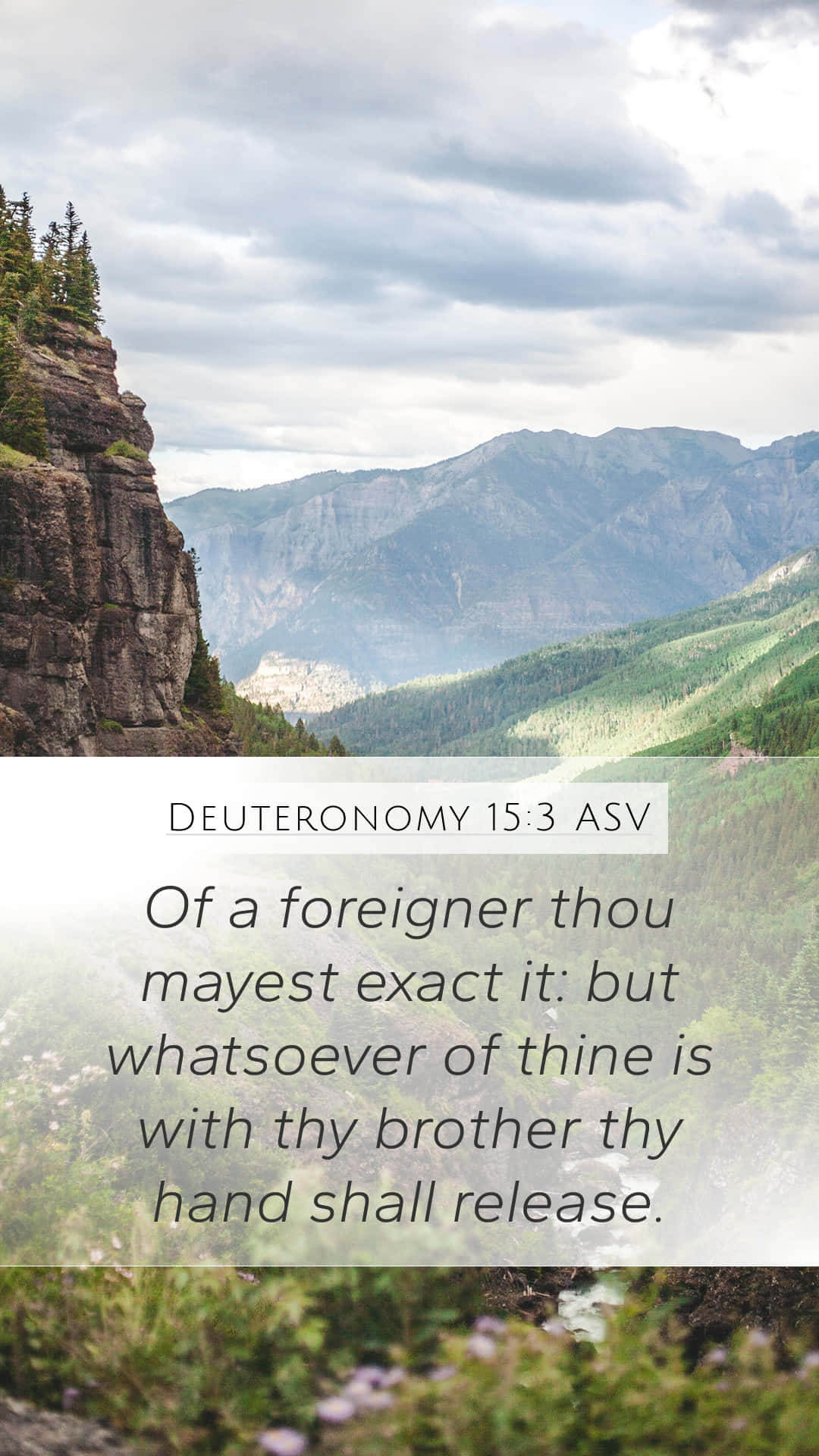 Exact Release Verse From Deuteronomy