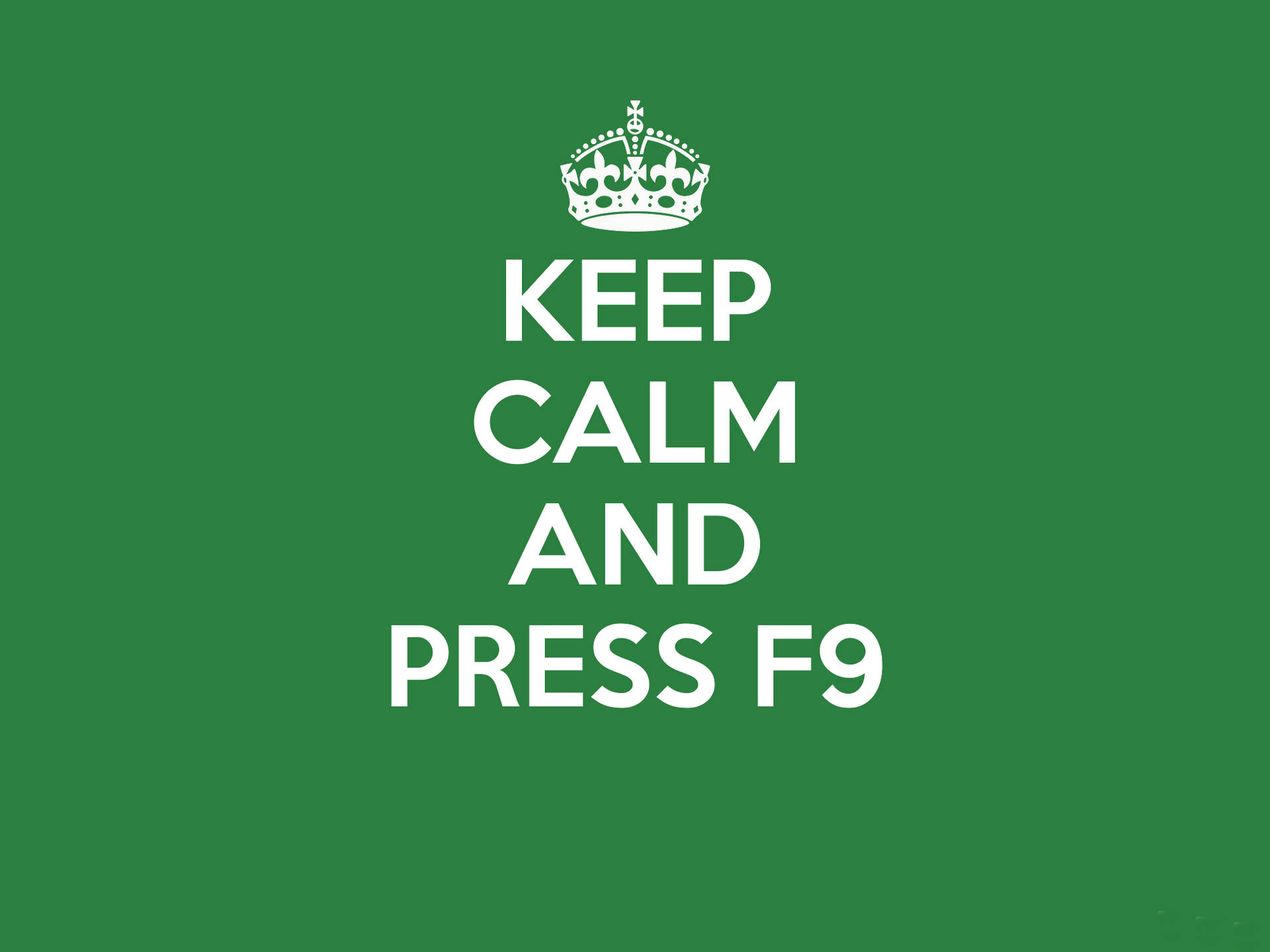 Excel Keep Calm And Press F9