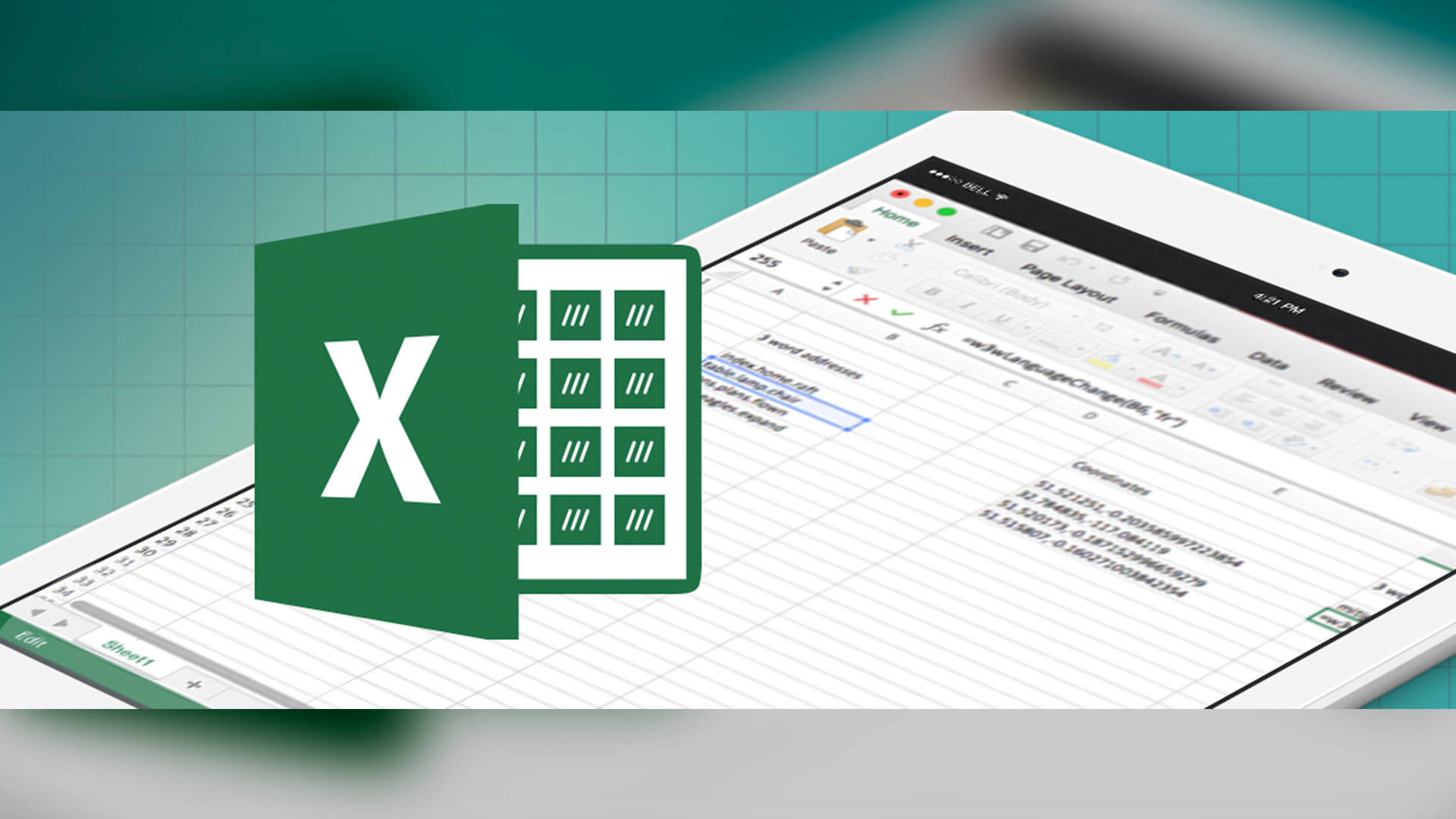 Excel Spreadsheet Application On Tablet