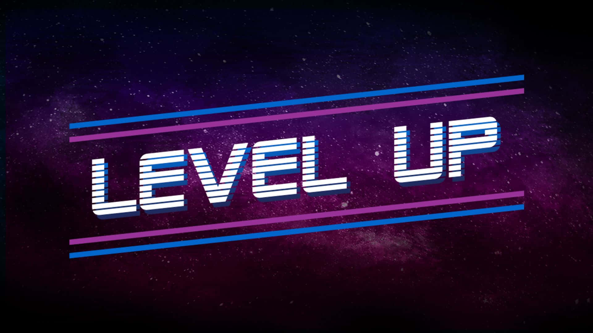 Excellent Level Up Logo Background