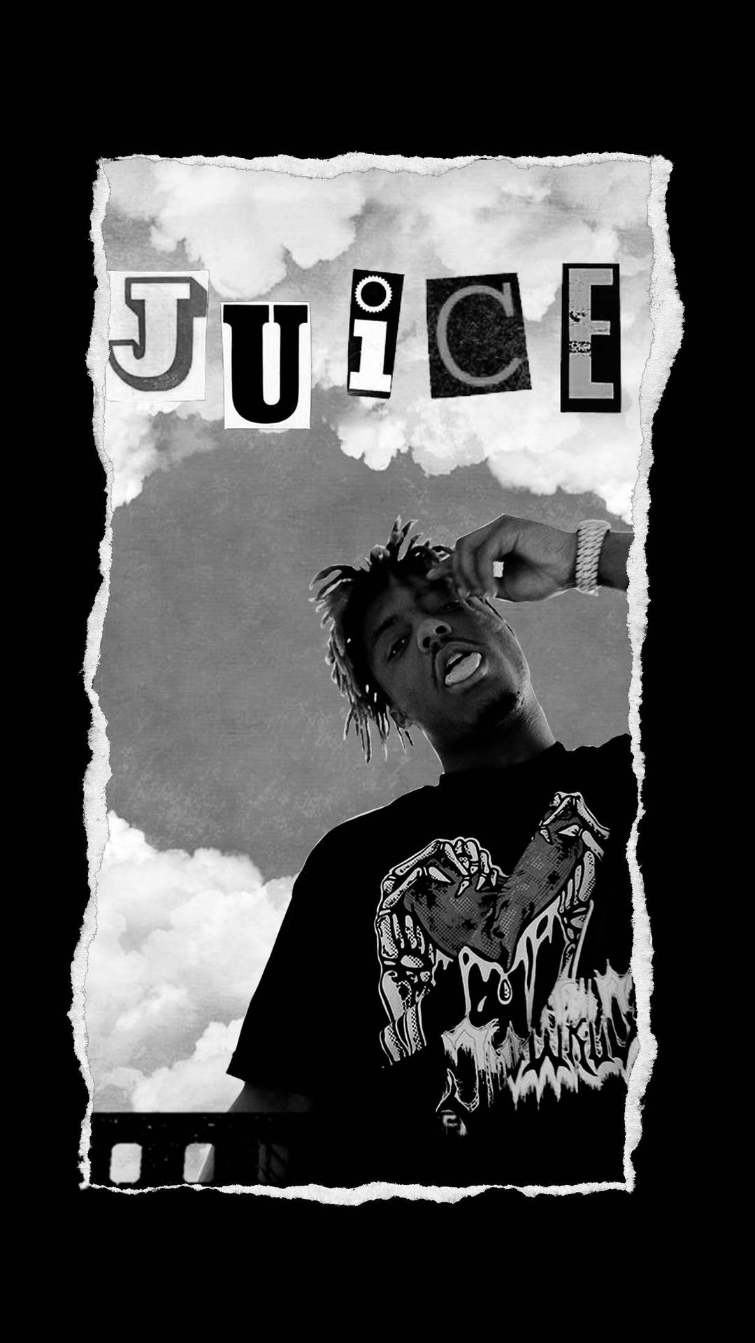 Exceptional Art Tribute Of Xxxtentacion With Juice Wrld Background