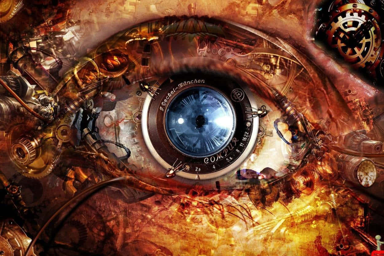 Exceptional Mechanical Eye Background