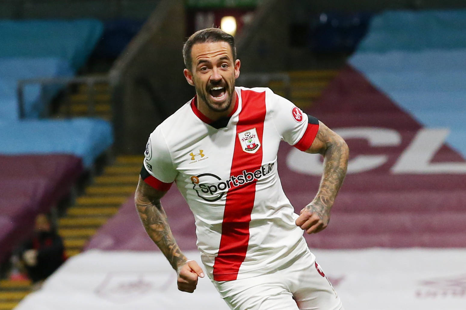 Excited Danny Ings Running