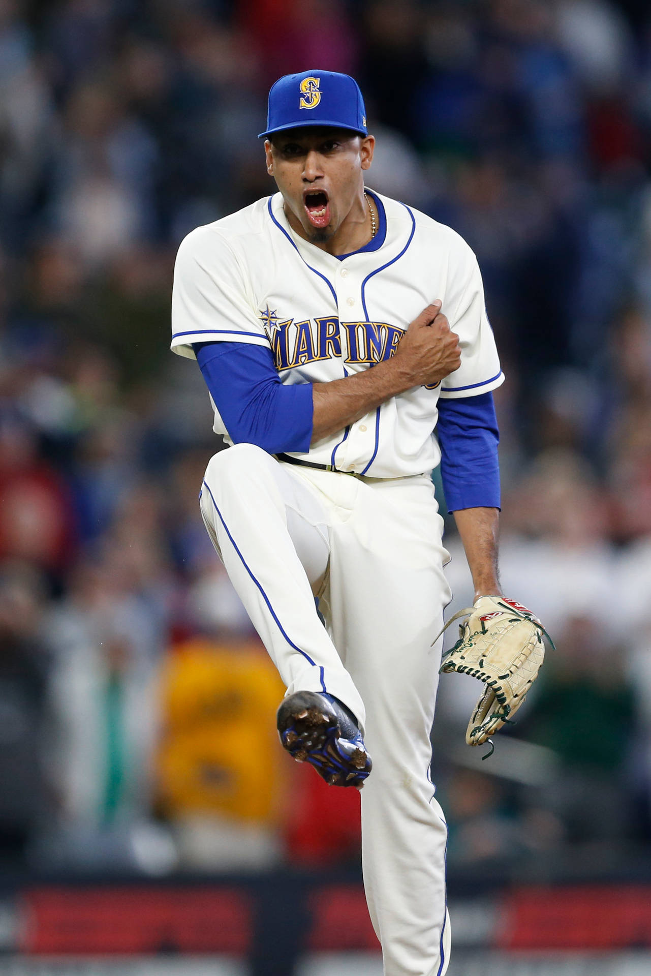 Excited Edwin Diaz Background