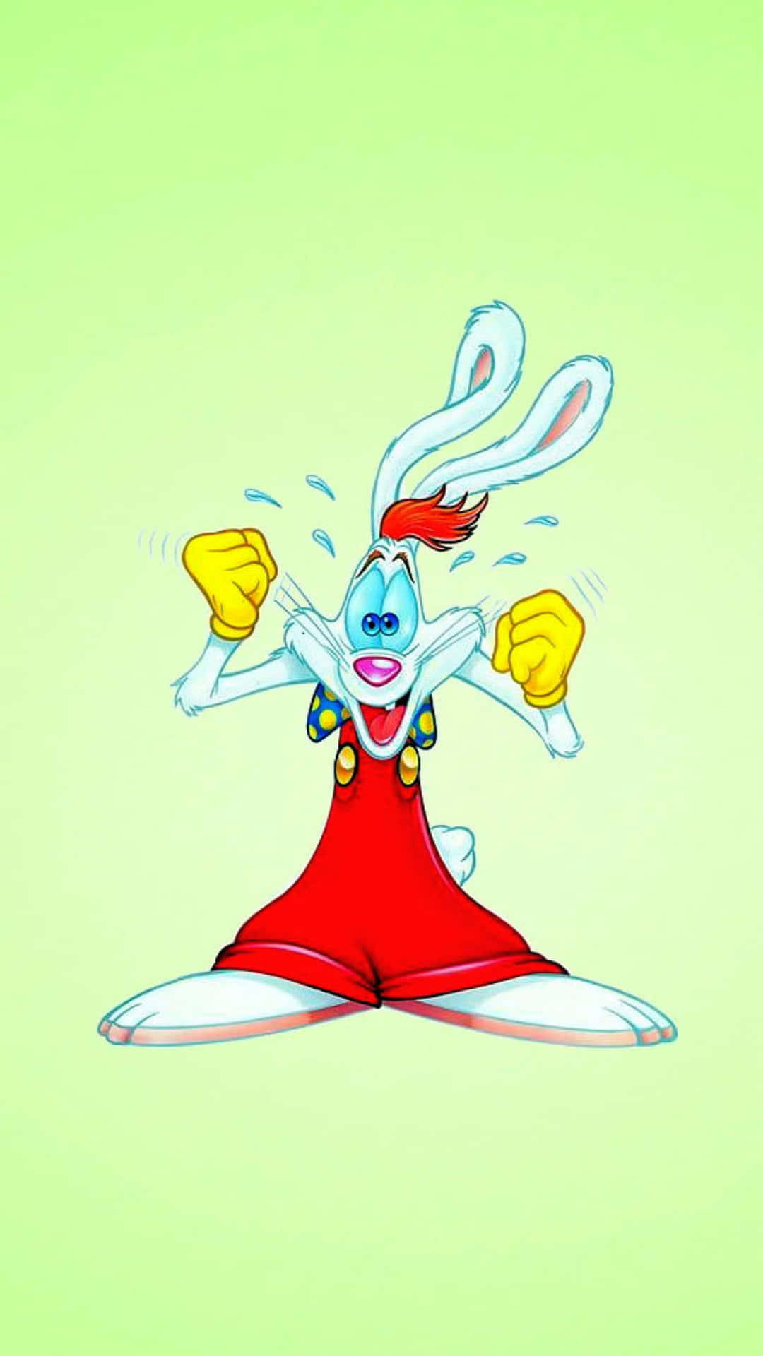 Excited Roger Rabbit Cartoon Background
