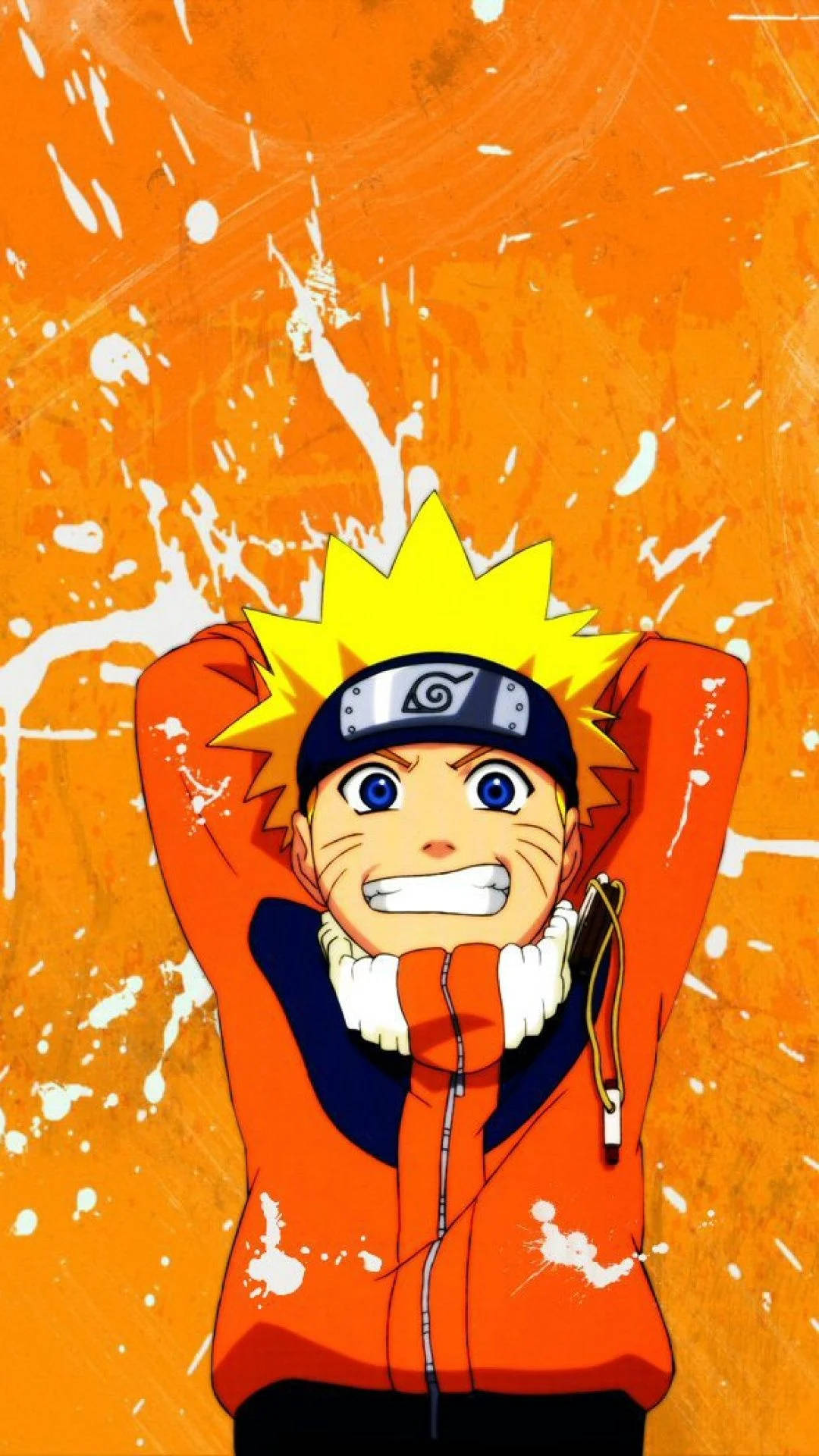 Excited Young Naruto Iphone Background