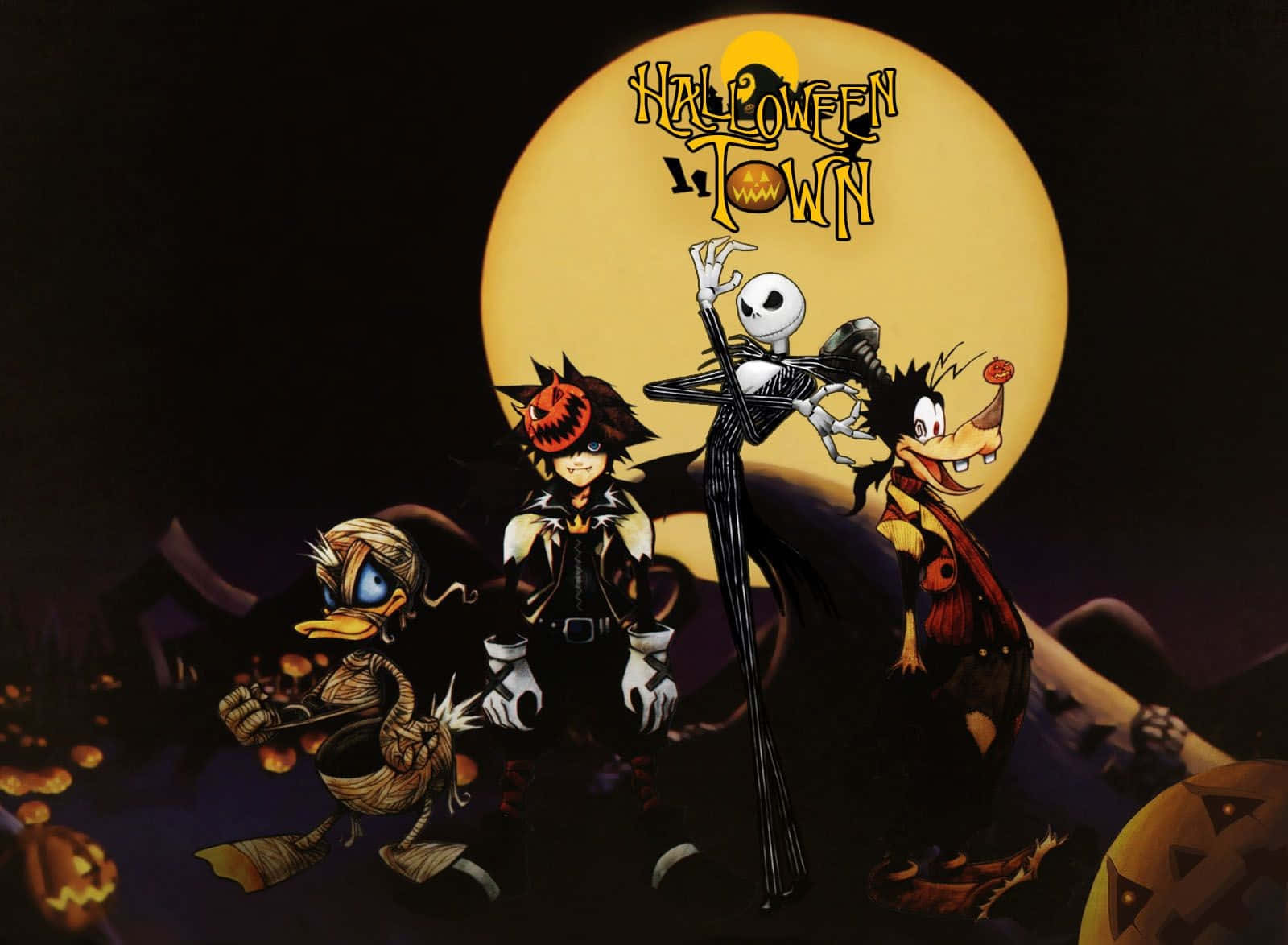 Excitement In Halloweentown - A Spooky Celebration Awaits! Background