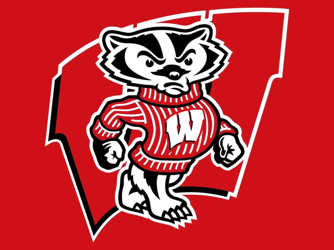 Excitement In The Air As University Of Wisconsin Badgers Fans Show Their Support In The Bleachers Background