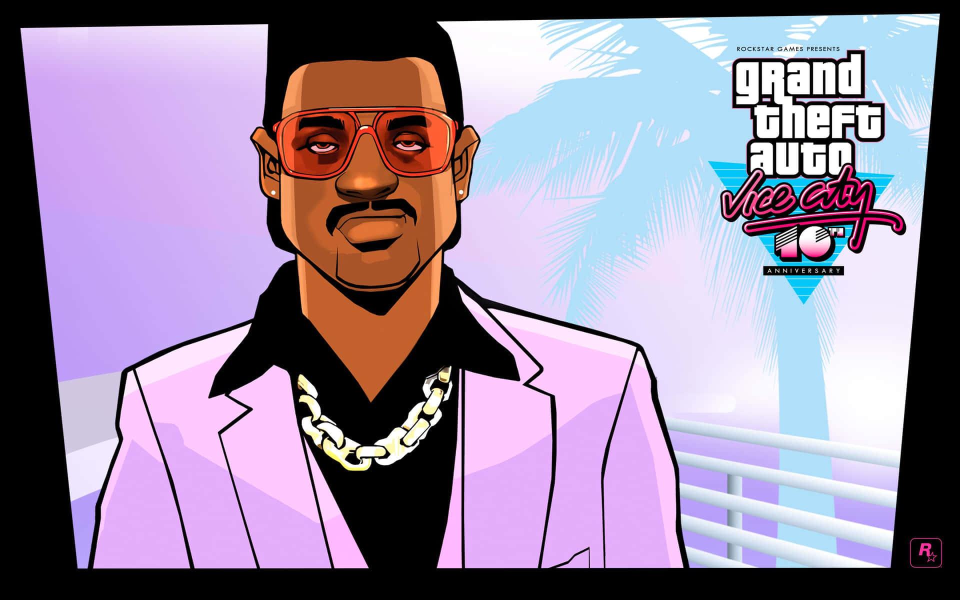 Excitement In The Streets Of Vice City Background