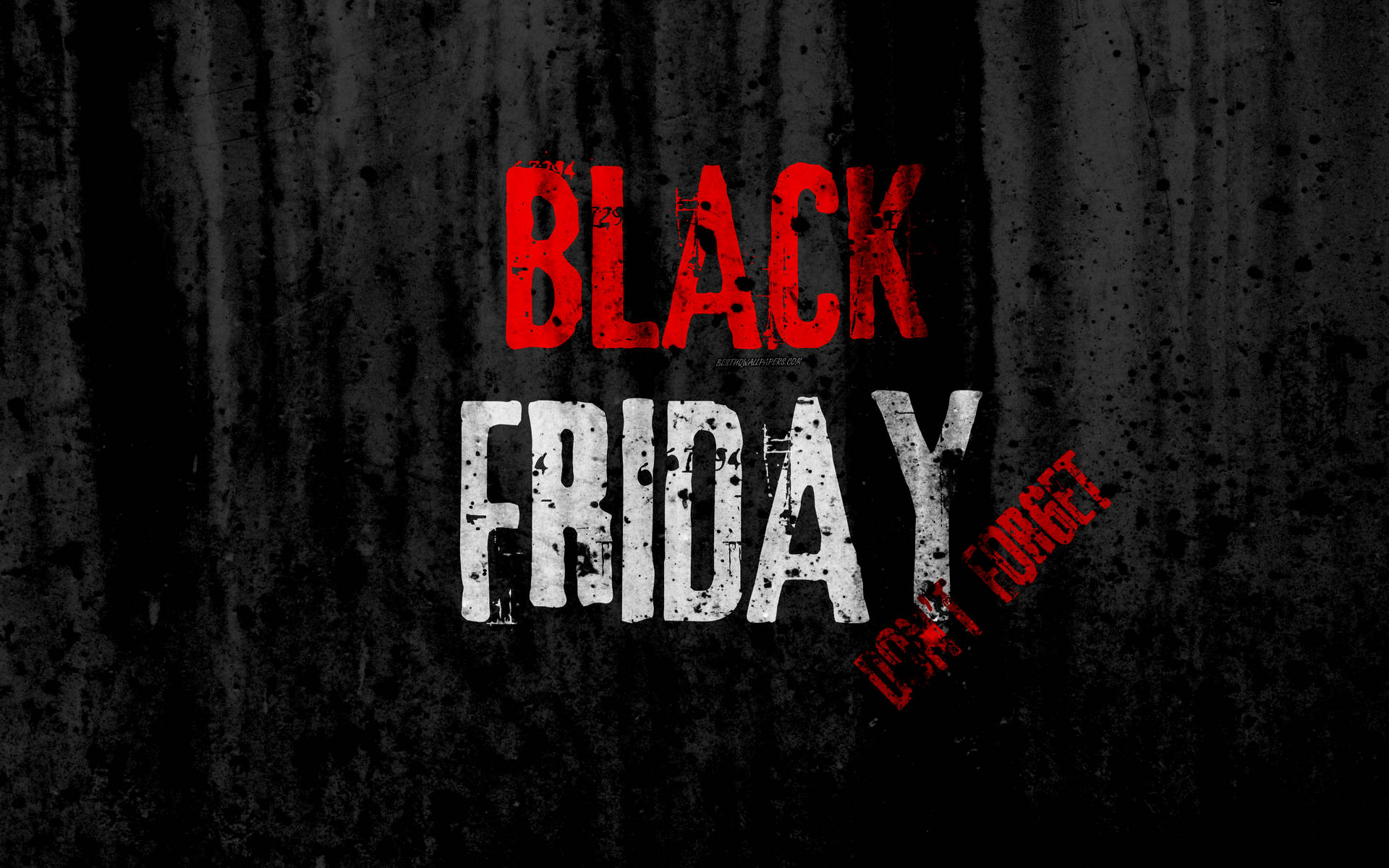 Excitement Of Black Friday Deals Unveiled In Striking Grunge Poster Background