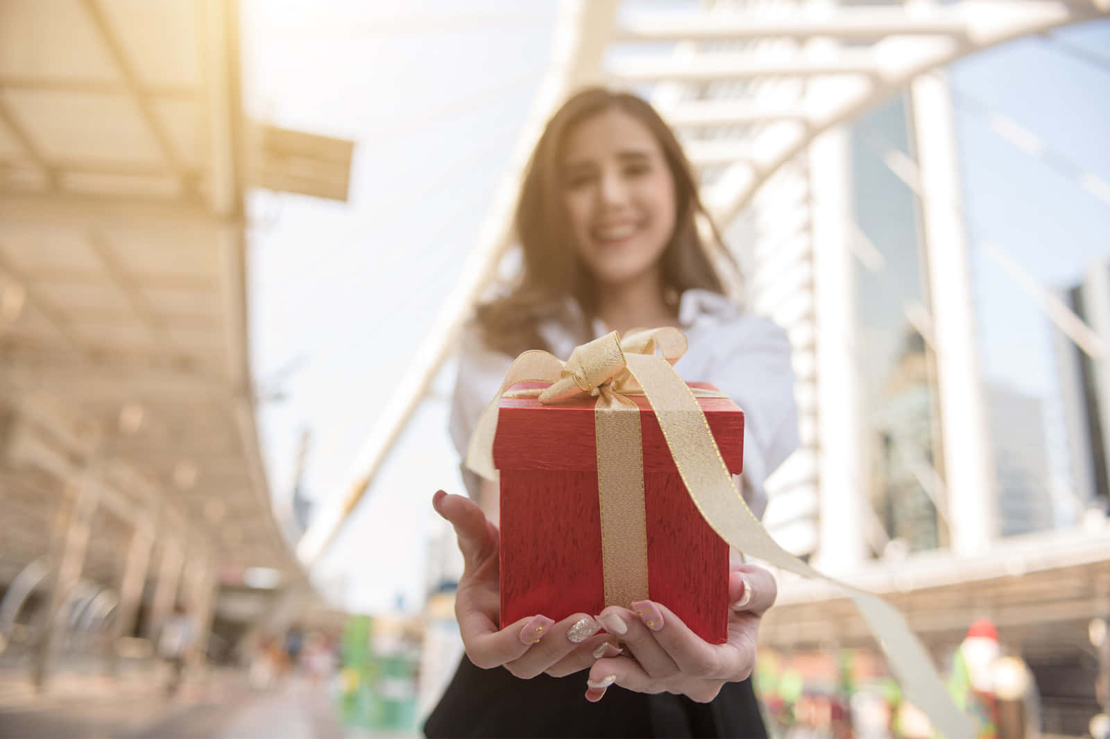 Excitement Of Boxing Day Sales. Background