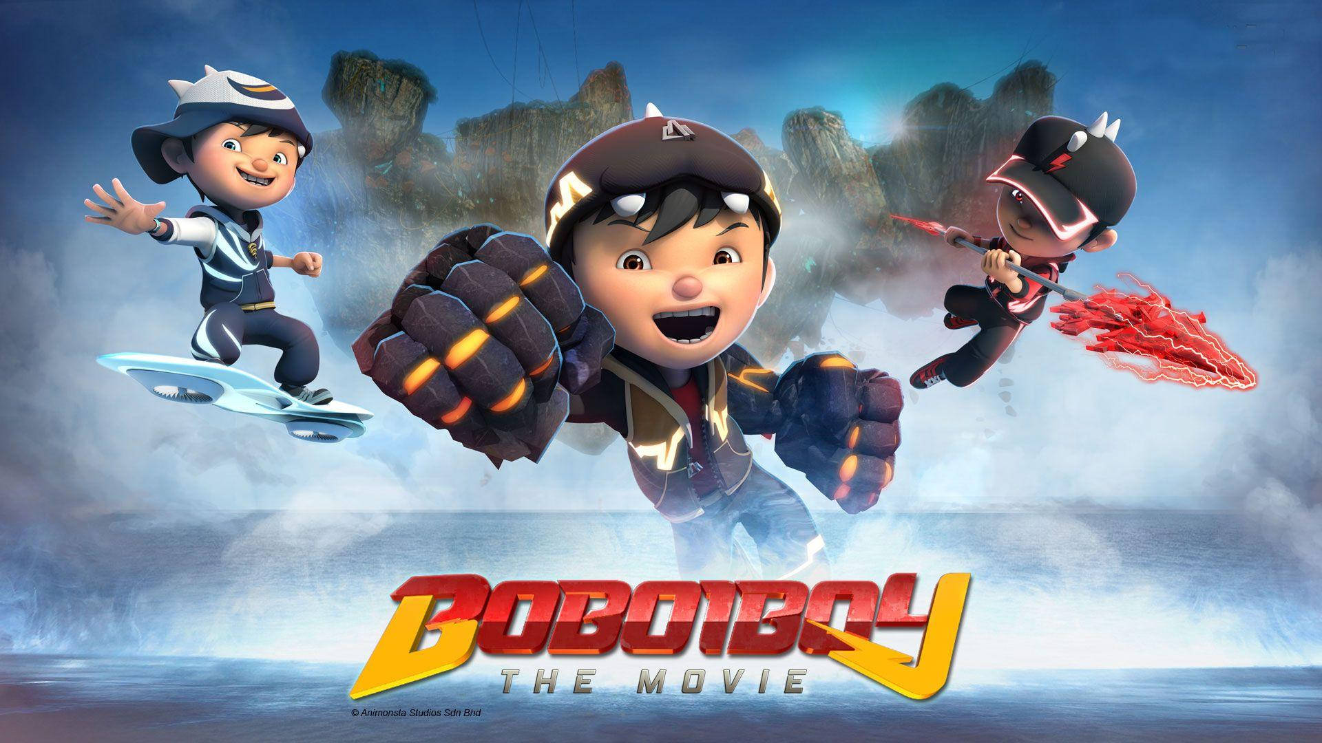 Exciting Action-packed Boboiboy Movie Poster.