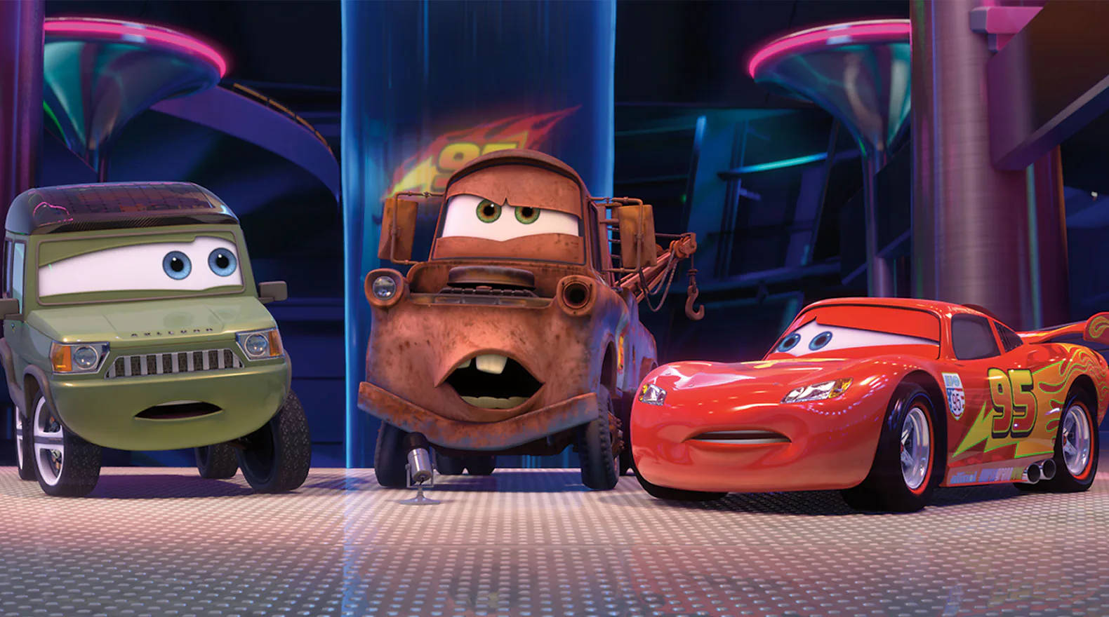 Exciting Adventure With Disney Cars Sarge, Lightning Mcqueen, And Mater