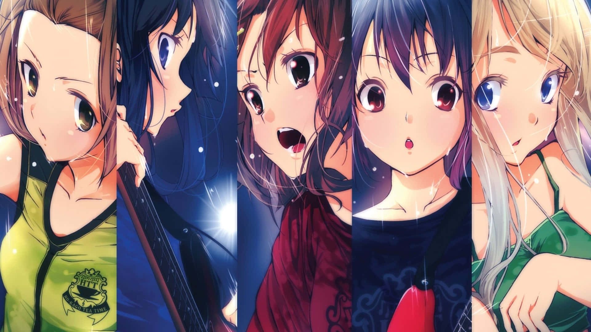 Exciting Anime Collage Of Popular Characters Background
