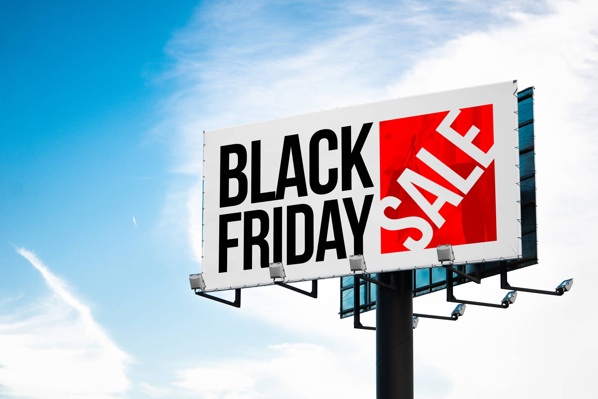 Exciting Black Friday Shopping Sale Billboard Background