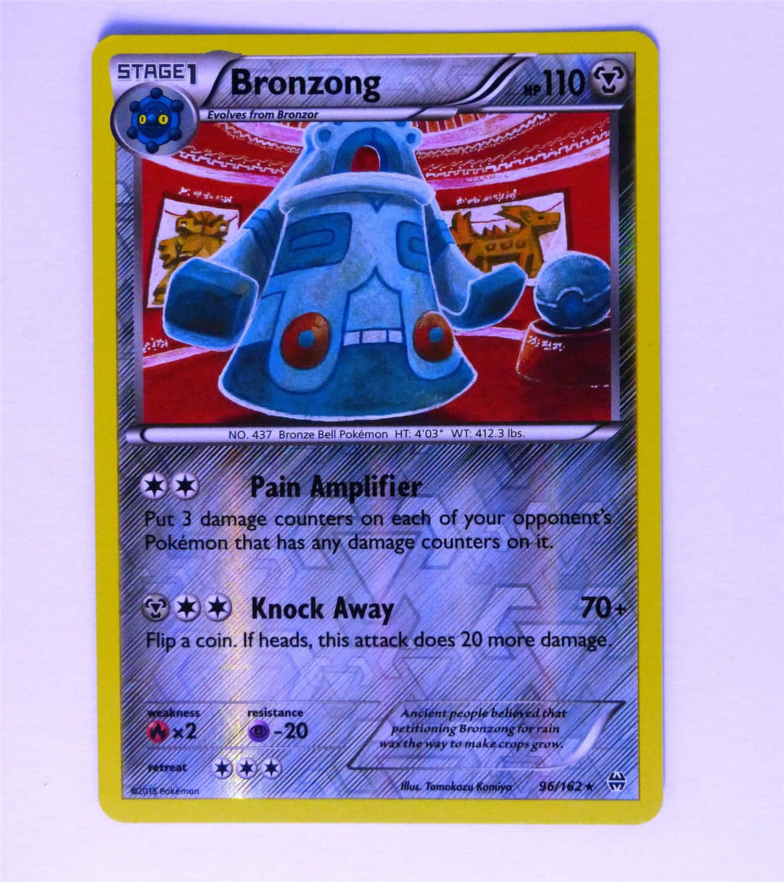 Exciting Bronzong Pokémon Trading Card Background
