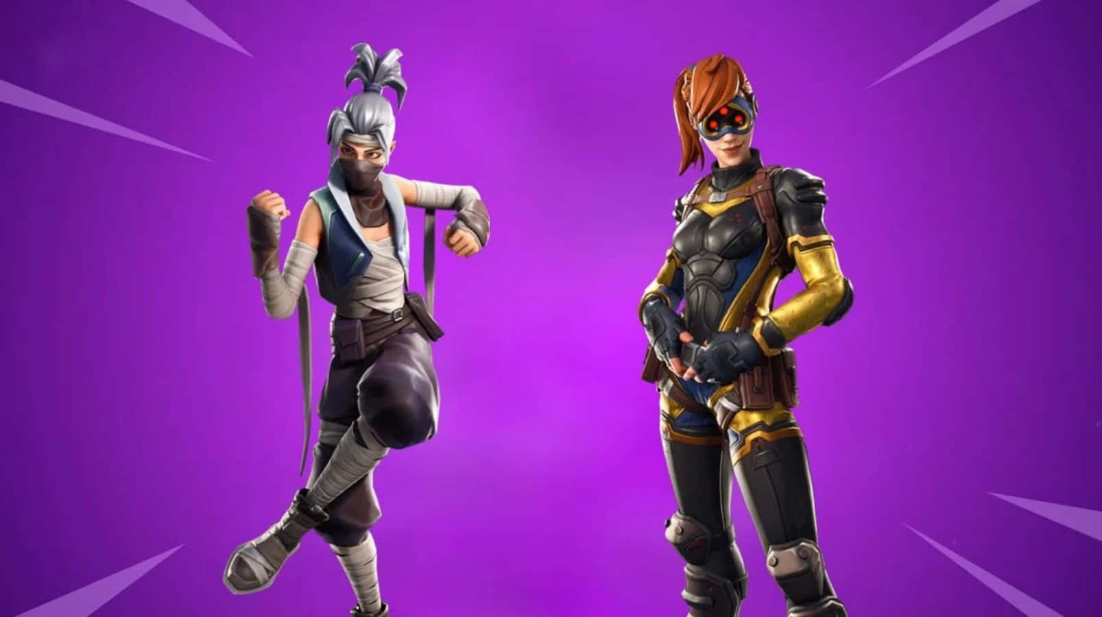 Exciting Fortnite Skins Battle Royale Action Background
