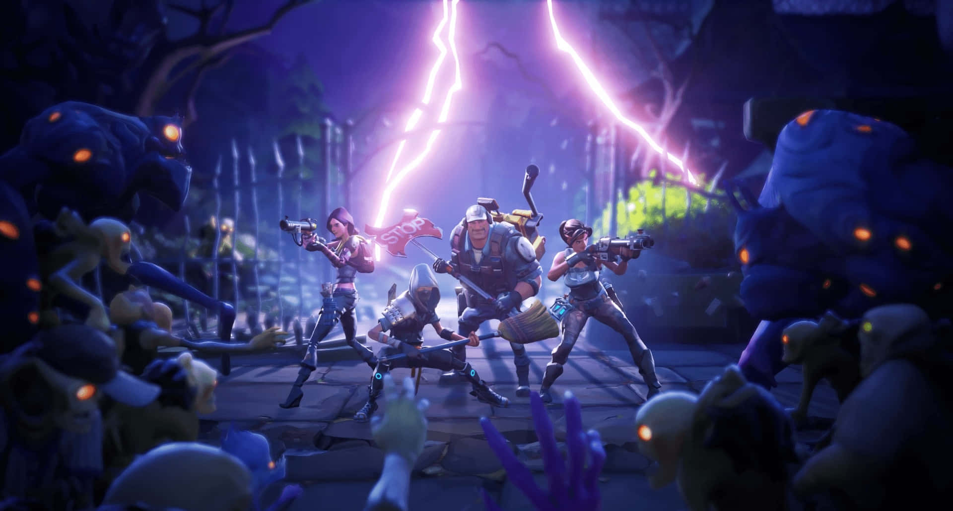 Exciting Fye No Skin Fortnite Battle Royale Action Background