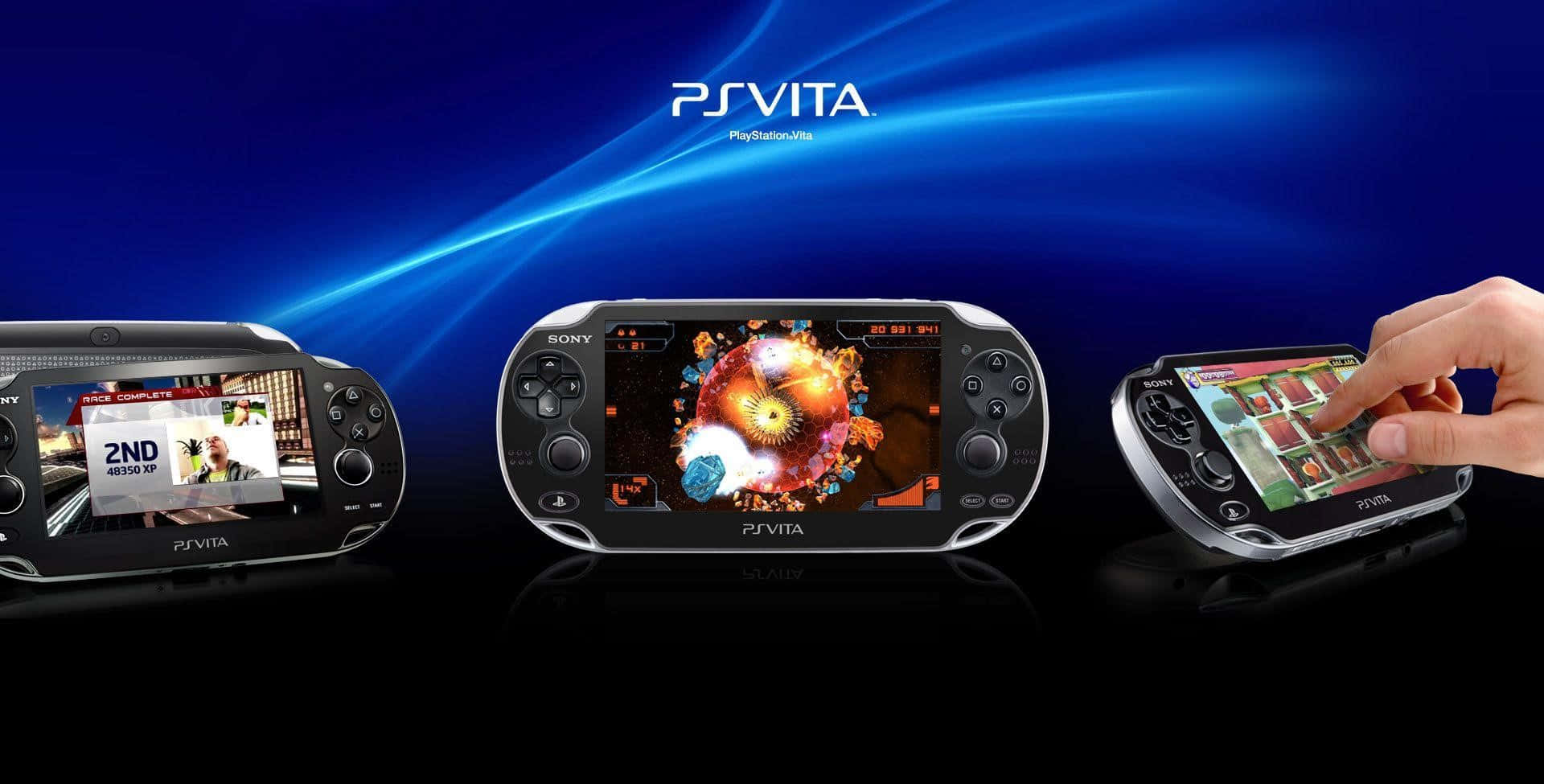 Exciting Gaming On The Go With The Vibrant Ps Vita Background